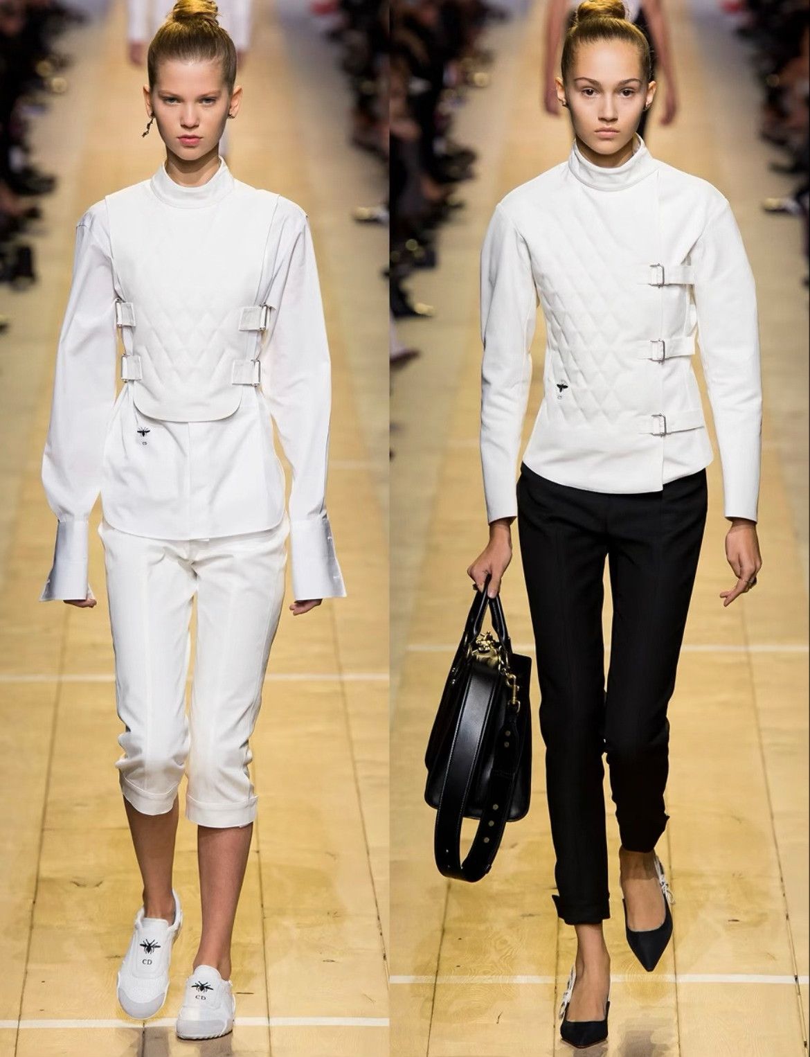Dior Dior Bee Embroidery White Equestrian Coat Size XXS / US 00 / IT 34 - 1 Thumbnail