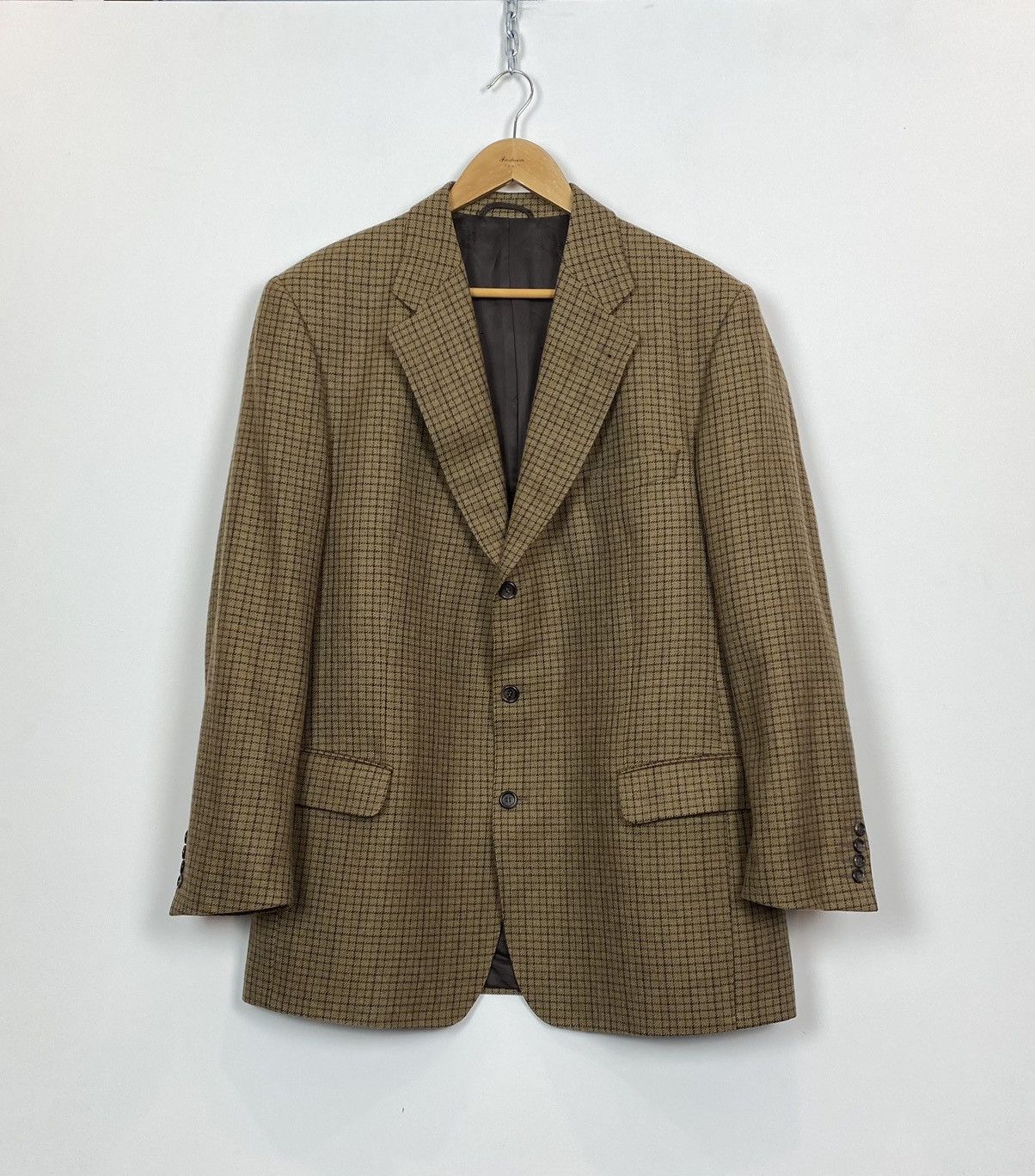 Burberry Vintage Burberrys Barrie-S Wool Jacket Blazer Mens Size 56 Size 54L - 1 Thumbnail