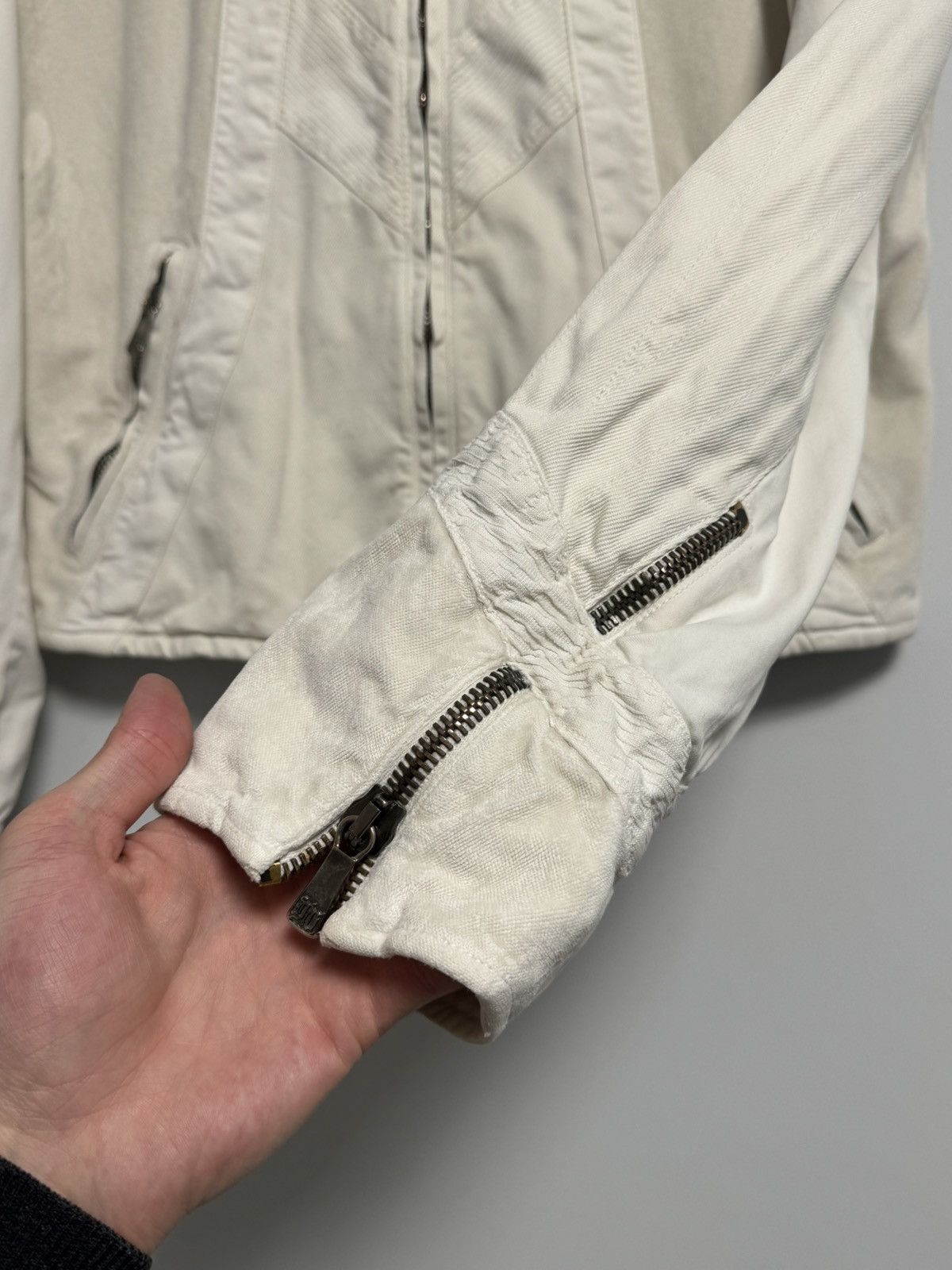 Versace Versace White Jacket Full Zip Designer Women’s Short Coat Size L / US 10 / IT 46 - 10 Thumbnail