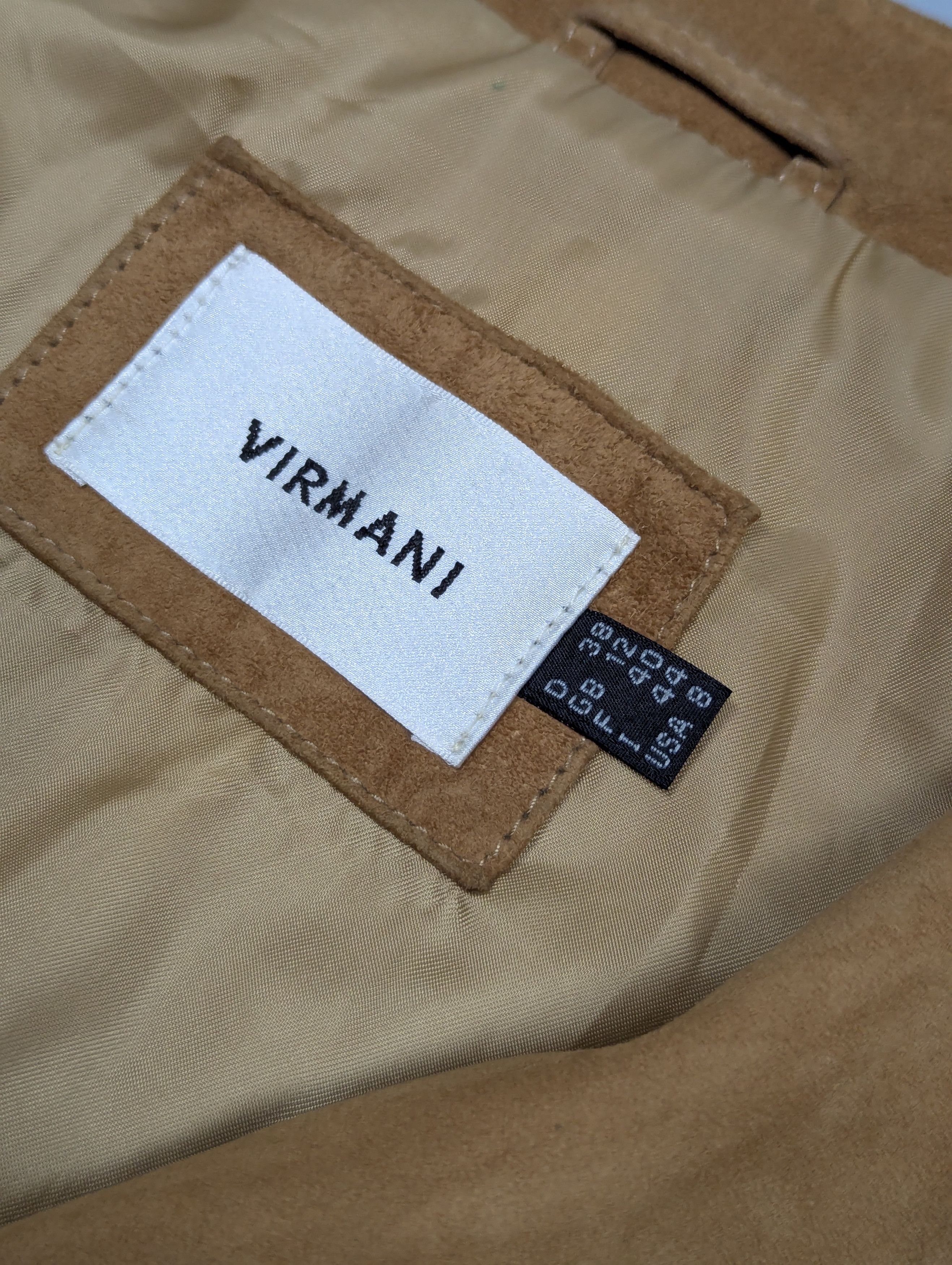 Vintage VIRMANI Women's Vintage Leather Brown Biker Cowboy Jacket Size M / US 6-8 / IT 42-44 - 6 Thumbnail