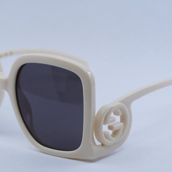 Gucci 🕶️ New Gucci GG1326S 009 Sunglasses - Ivory Frame Size ONE SIZE - 4 Thumbnail