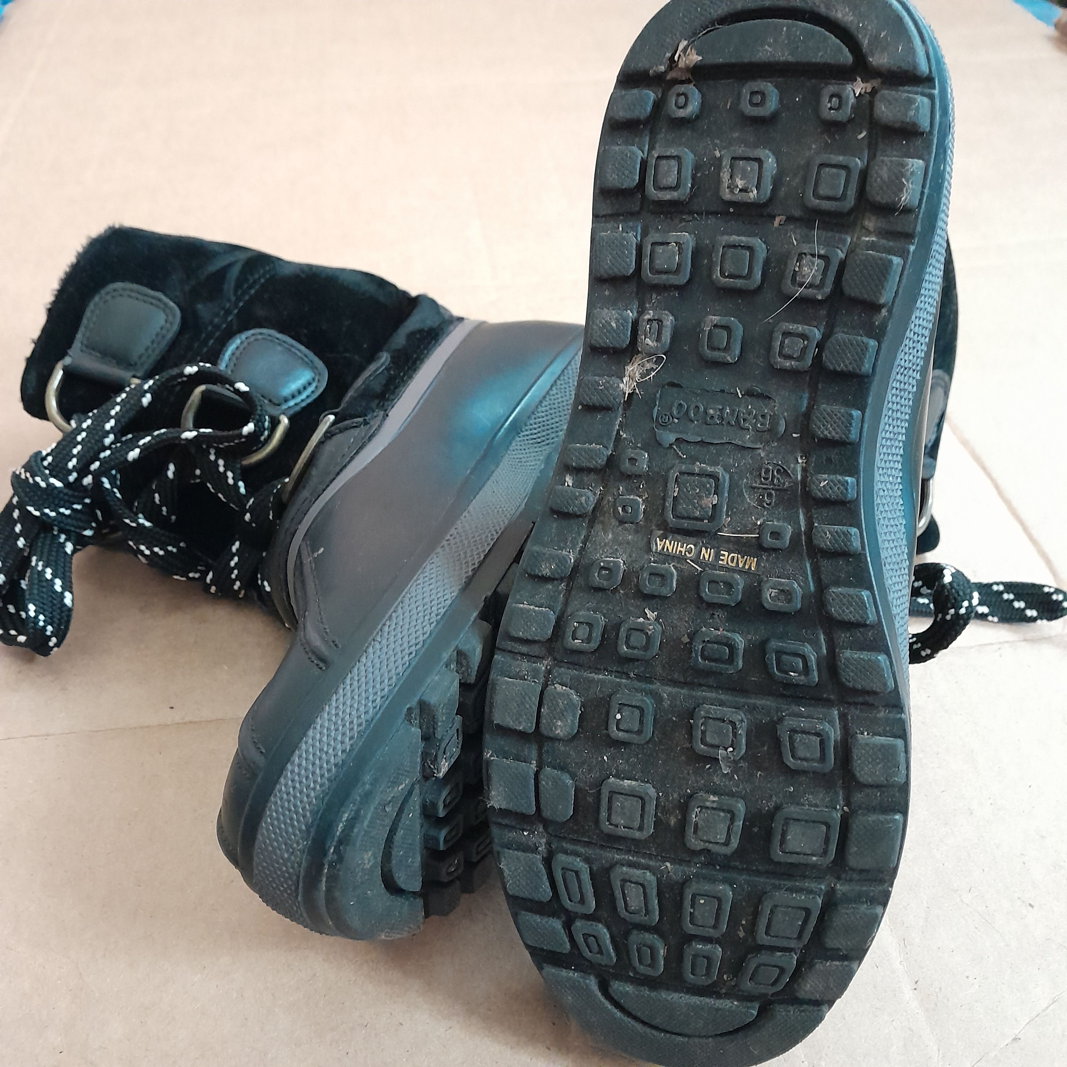 Other Bamboo Women’s Black Ankle Round Toe Boots Size US 6 / IT 36 - 5 Thumbnail