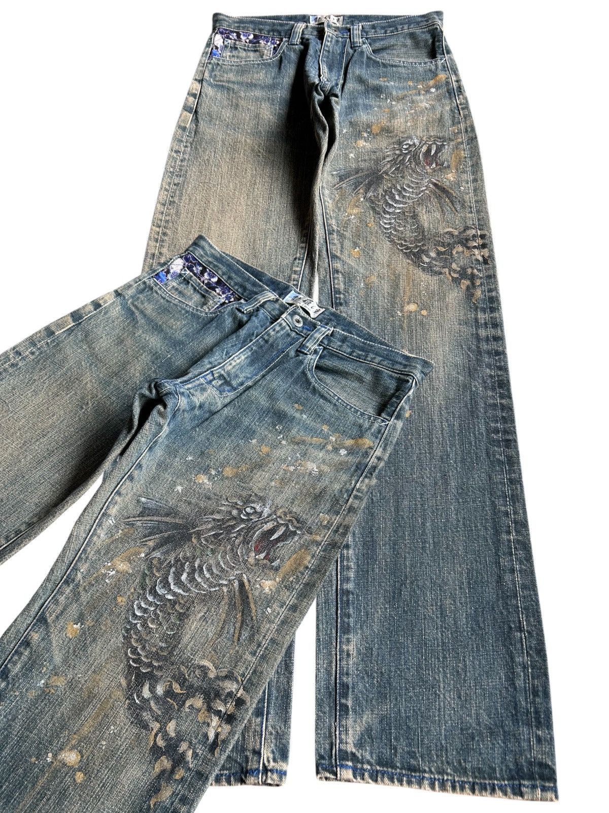 Japanese Brand × Kapital × Vintage RUSTY JAPANESE BRAND KYOTO DENIM JEANS RARE Size US 29 - 4 Thumbnail