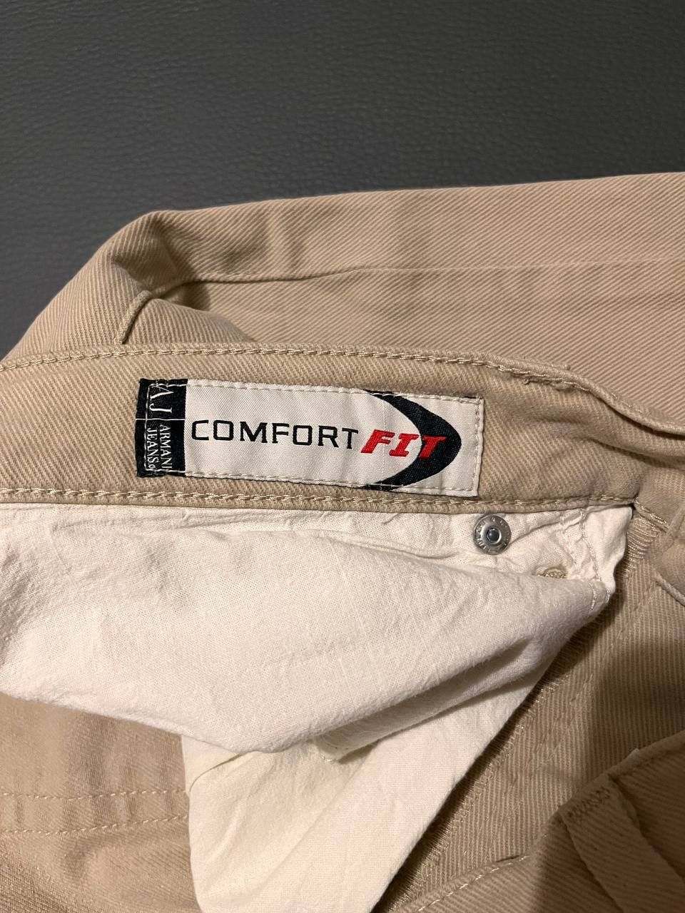 Designer × Giorgio Armani Vintage Armani Jeans Metal Logo Brown Denim Pants Beige Size US 34 / EU 50 - 4 Thumbnail