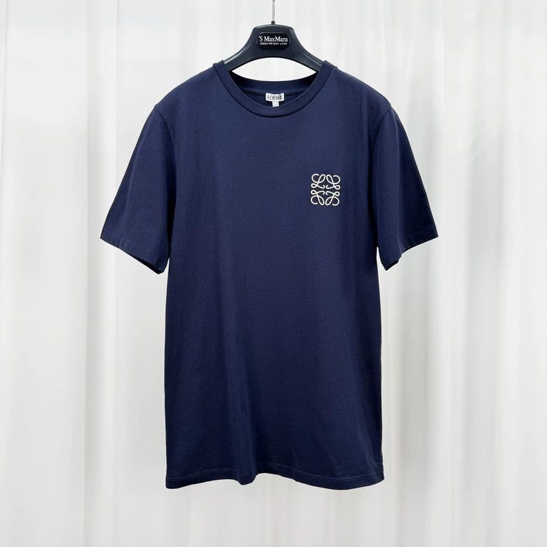 Loewe LOEWE Dark blue embroidered Logo short sleeves Size US XS / EU 42 / 0 - 1 Thumbnail