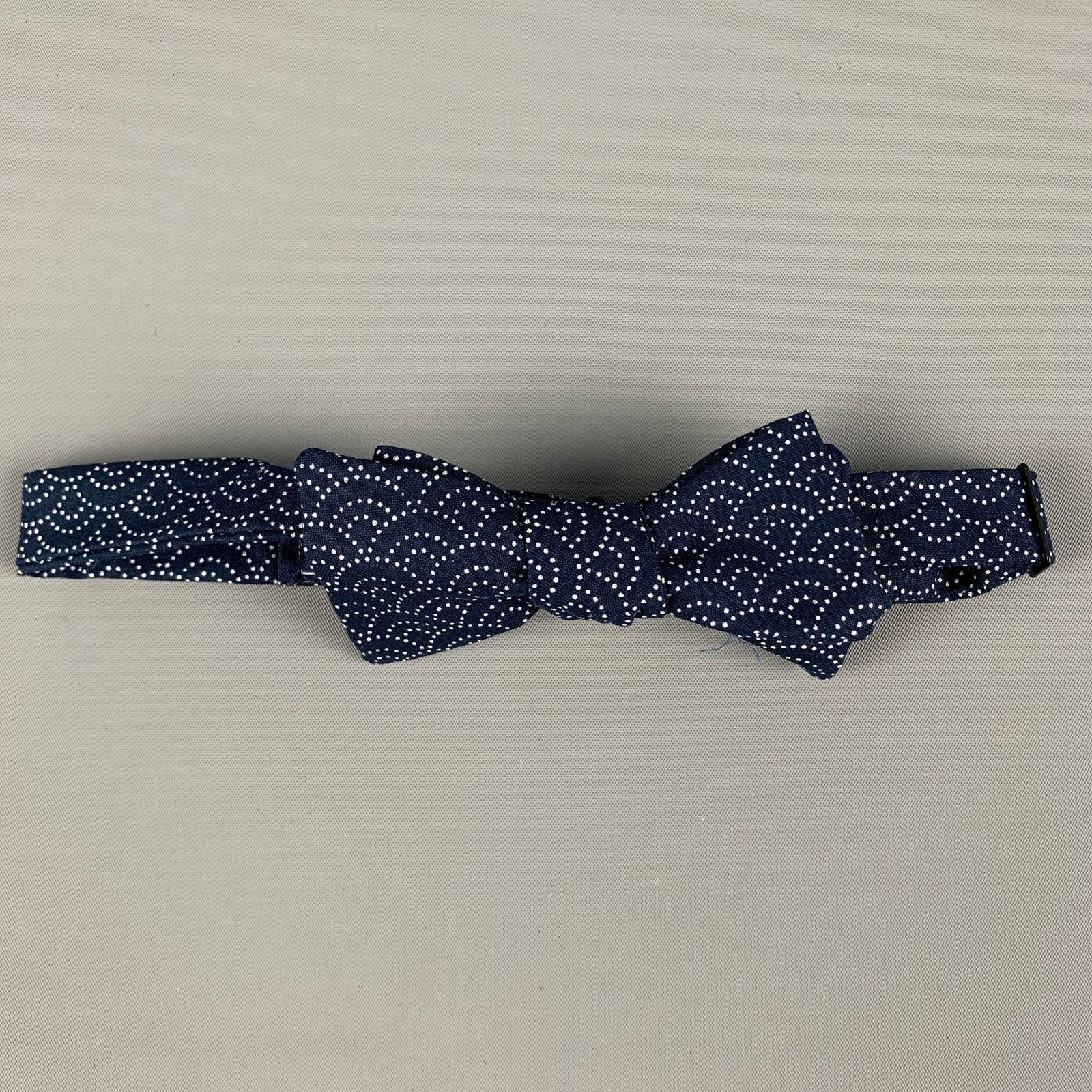 Other BLADE+BLUE Navy White Dots Cotton Bow Tie Size ONE SIZE - 1 Thumbnail