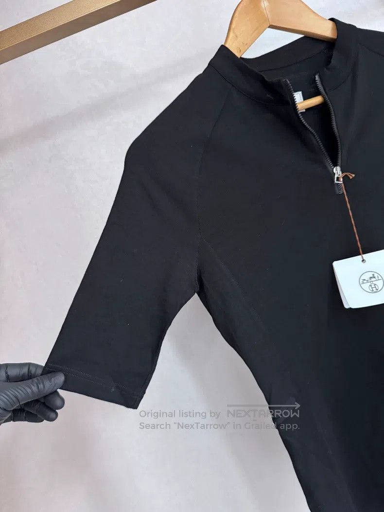 Hermes Hermes Black Sport Short Sleeve Size S / US 4 / IT 40 - 2 Thumbnail