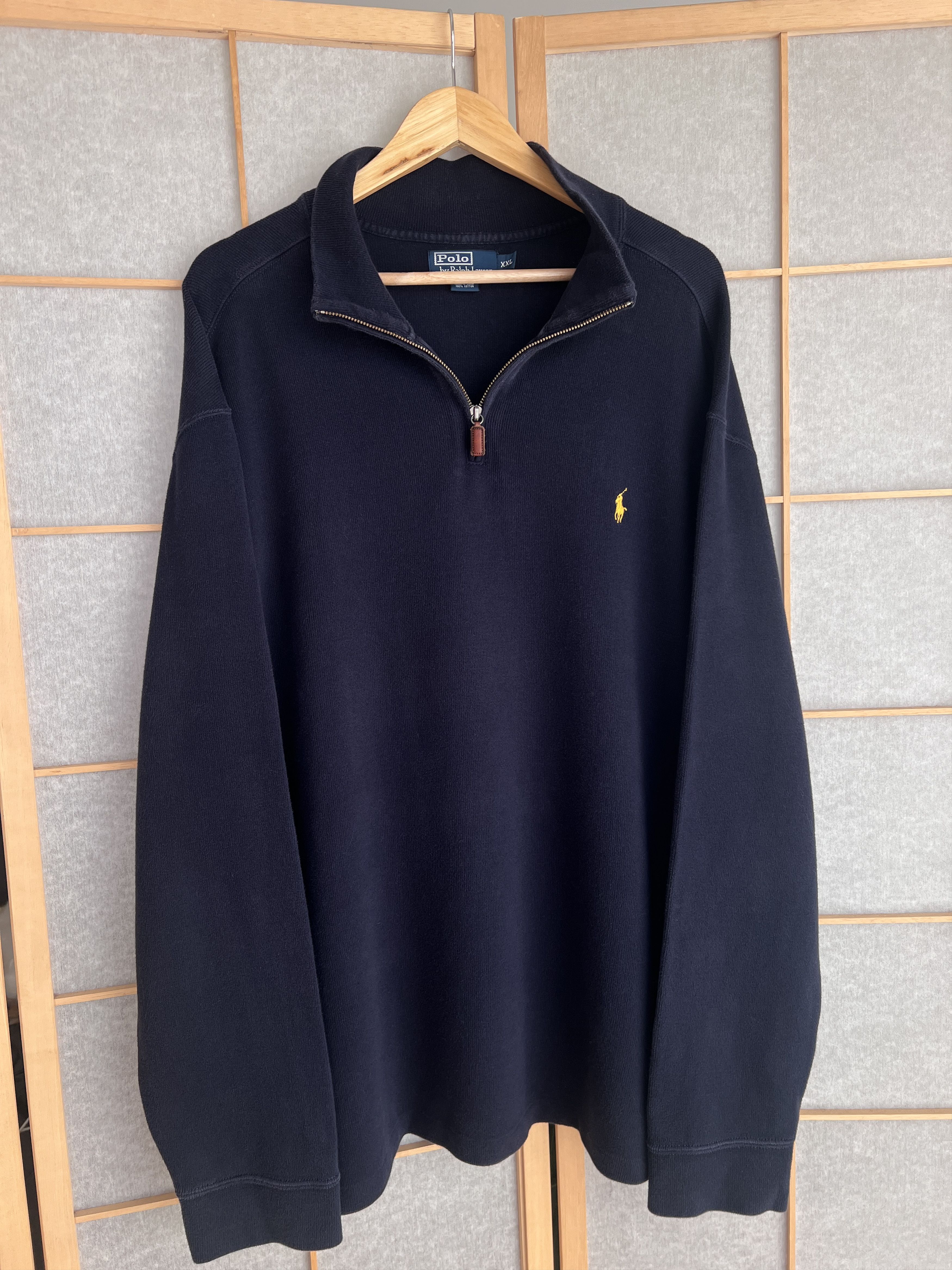 Polo Ralph Lauren PRL half zip sweatshirt old money vintage sweater 2000s rare Size US XXL / EU 58 / 5 - 8 Thumbnail