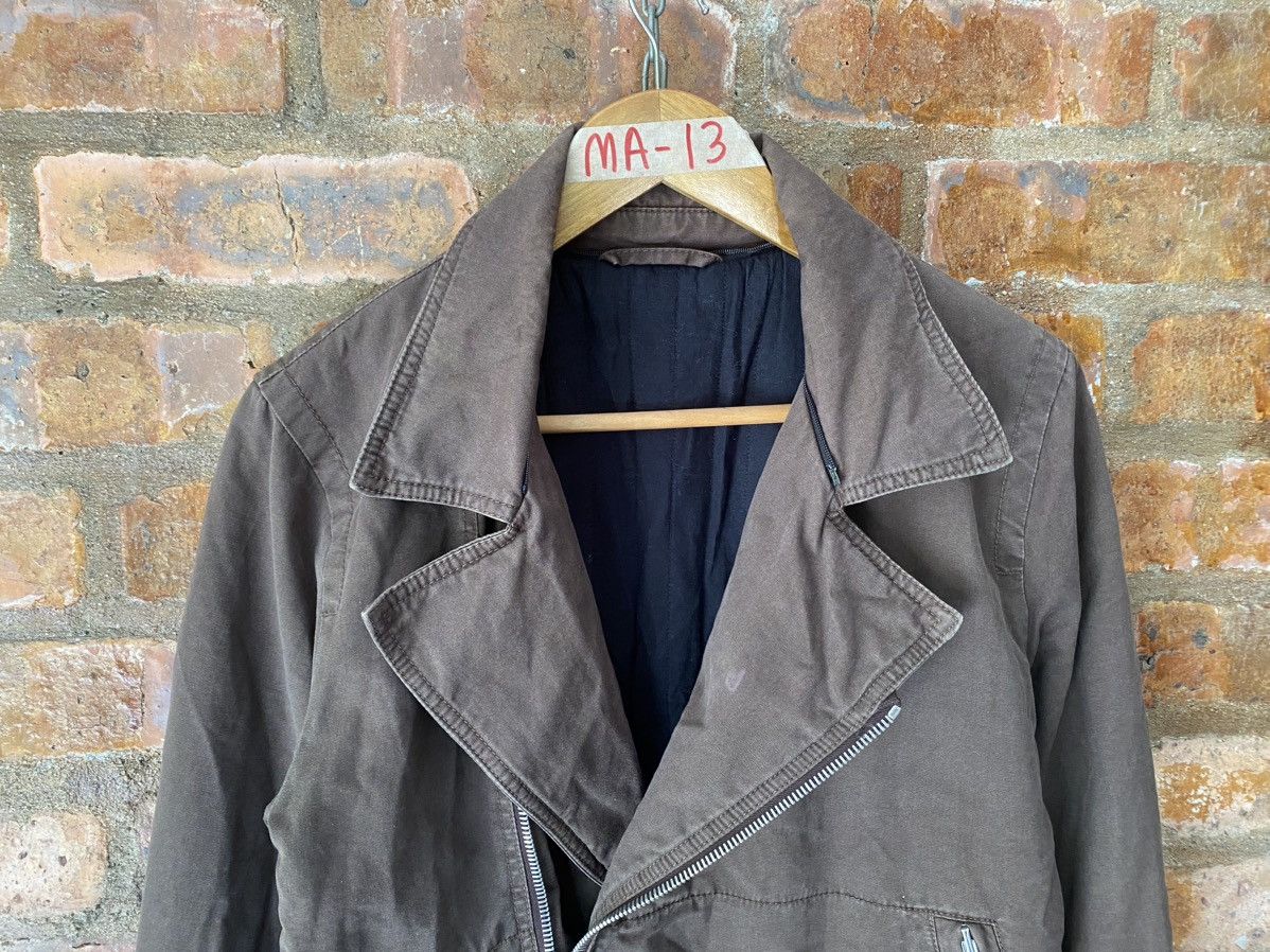 Maison Margiela AW2006 Asymmetrical Cafe racer Double collar Jacket Size US S / EU 44-46 / 1 - 3 Thumbnail
