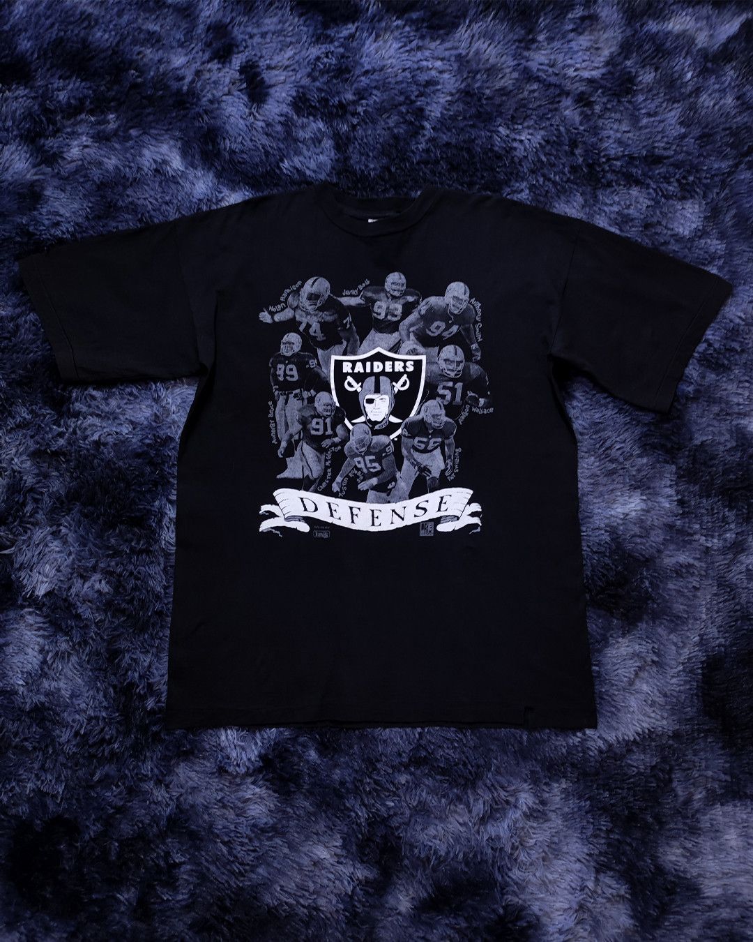 NFL × Vintage Rare 1995 NFL Oakland Riders Defense vintage tee Size US L / EU 52-54 / 3 - 2 Thumbnail