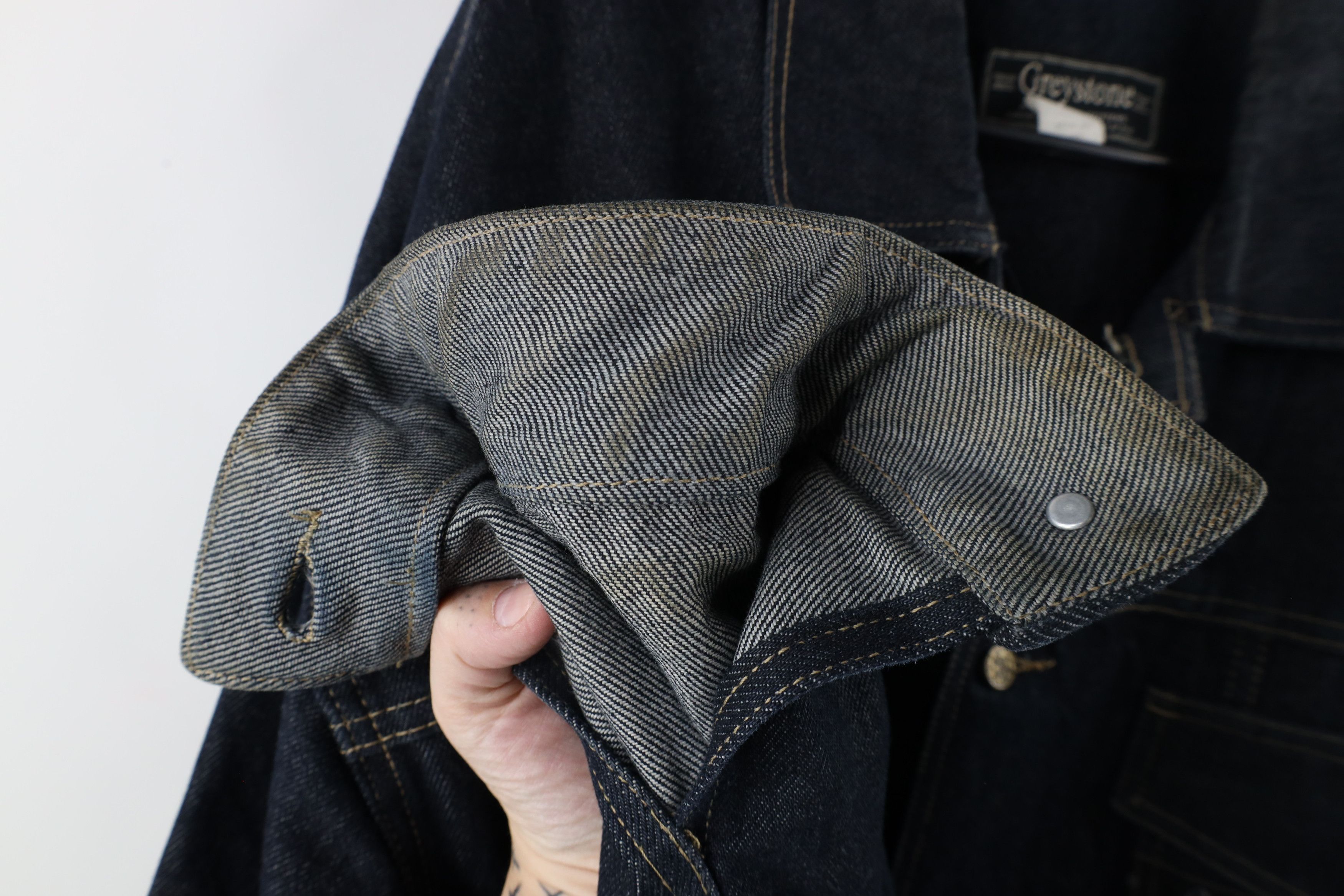 Vintage Vintage 90s Streetwear Hip Hop Denim Jean Trucker Jacket Size US XXL / EU 58 / 5 - 8 Thumbnail