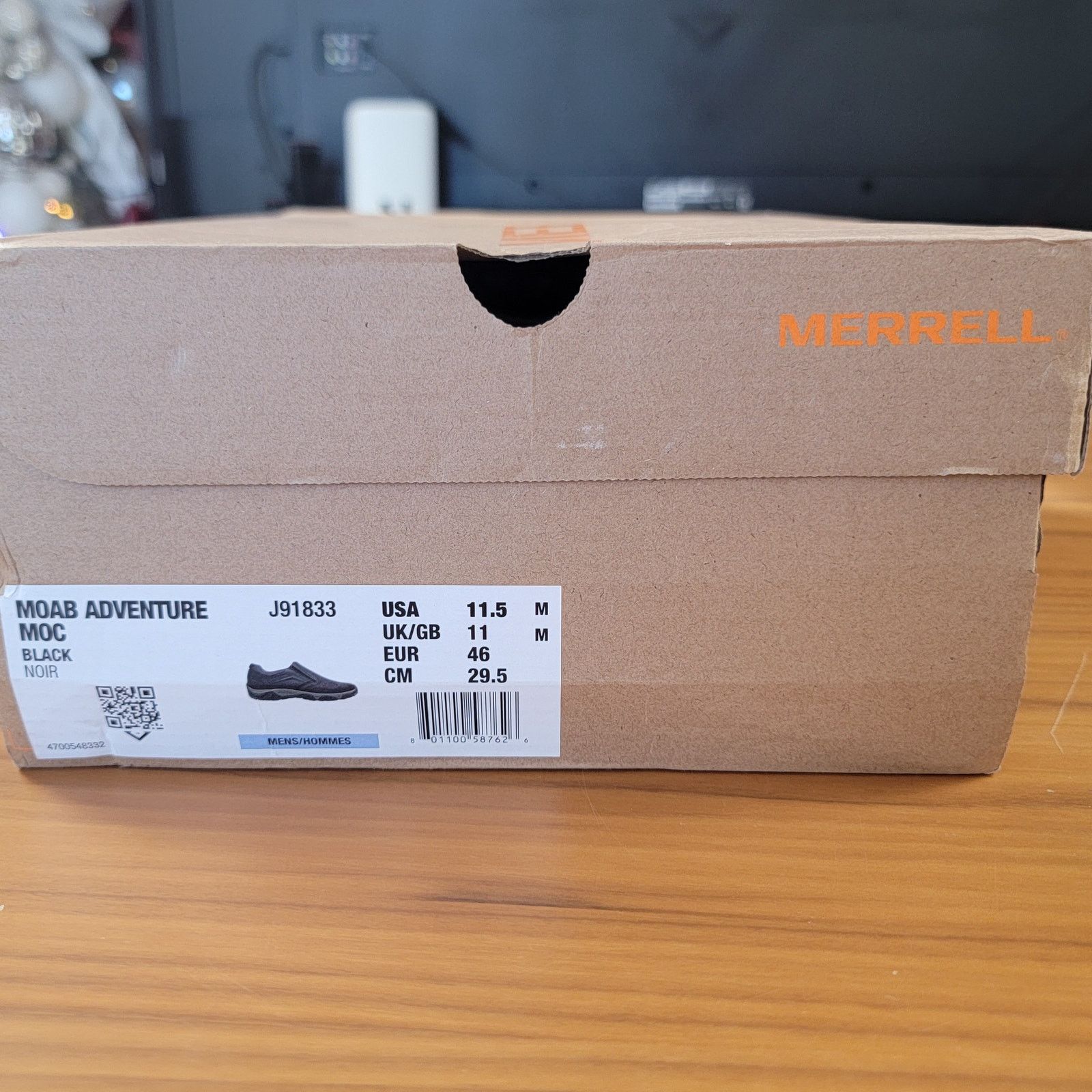Merrell Merrell Men's Moab Adventure Moc Black Sz 11.5 J91833 Size US 11.5 / EU 44-45 - 10 Thumbnail