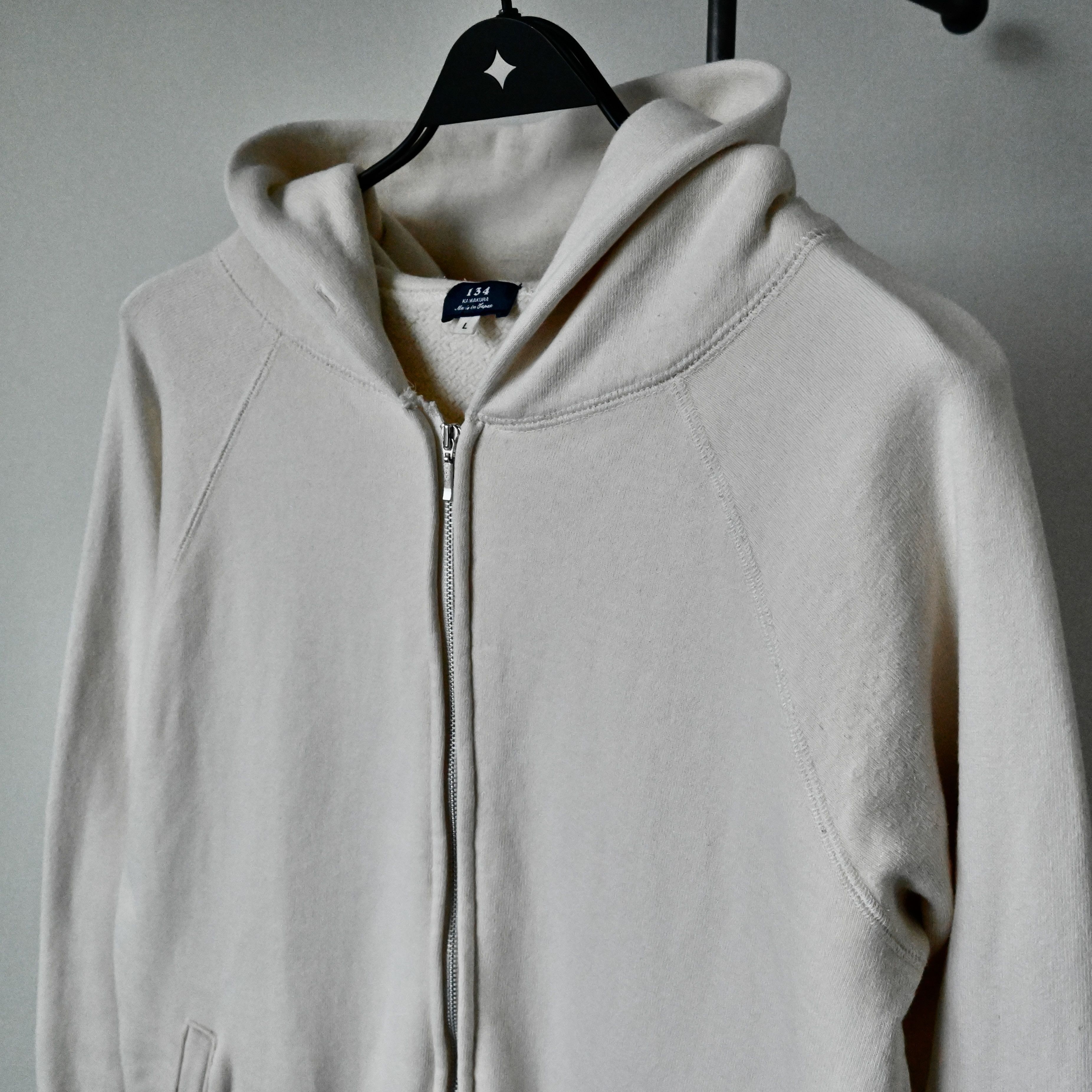 Japanese Brand 134 Kamakura loop-wheeled cotton zip-up hoodie made in Japan Size US L / EU 52-54 / 3 - 7 Thumbnail