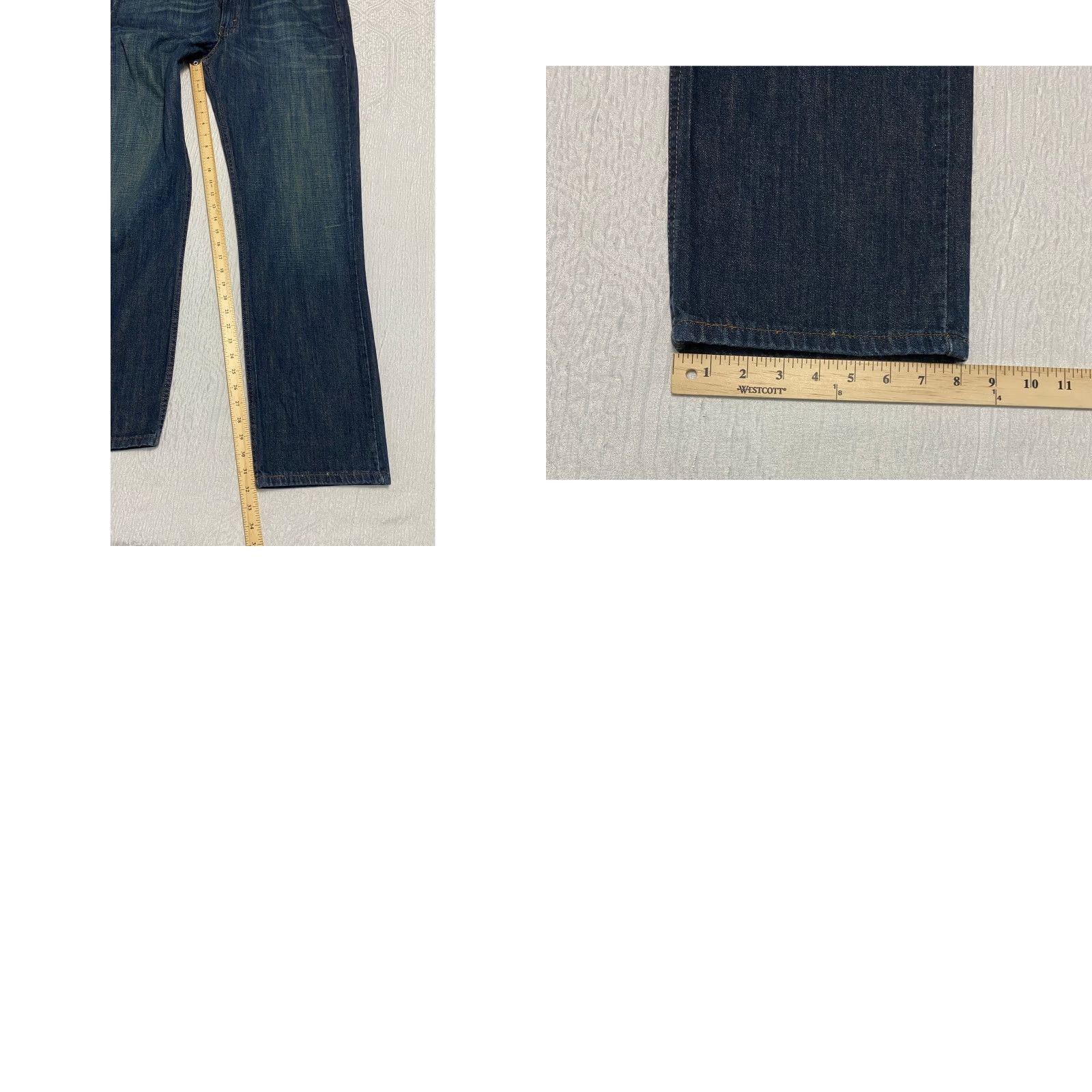 Levi's Levis 514 Levi's 514 Straight Fit Jeans 36x32 Denim Blue 5-Pocket Mens Regular Straight Jeans - Dark Wash Cotton Denim Men Jeans 36 Inseam Blue Size US 36 / EU 52 - 8 Thumbnail