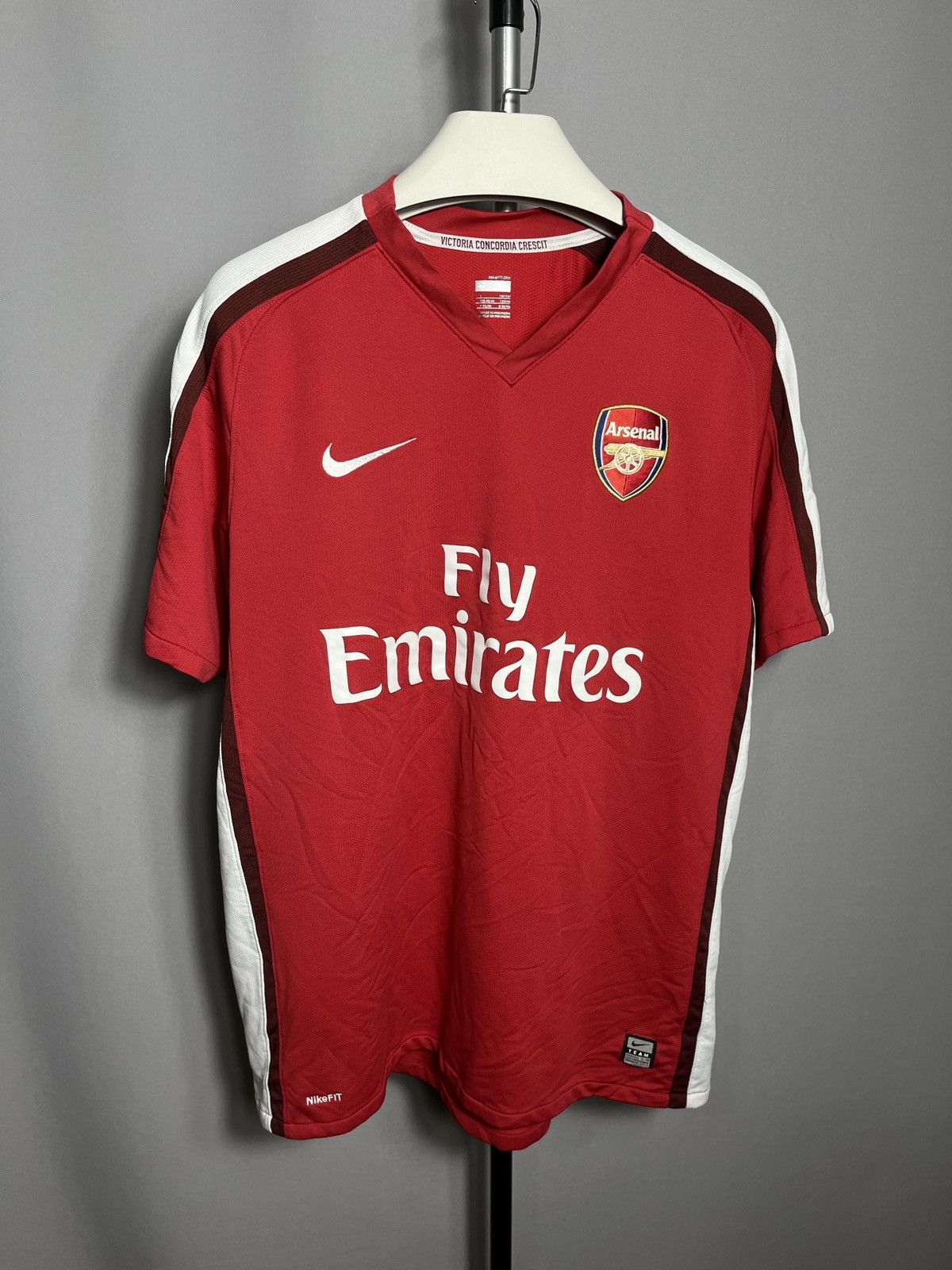 Vintage ARSENAL LONDON 2008 2010 HOME FOOTBAL SHIRT SOCCER JERSEY Size US L / EU 52-54 / 3 - 1 Thumbnail