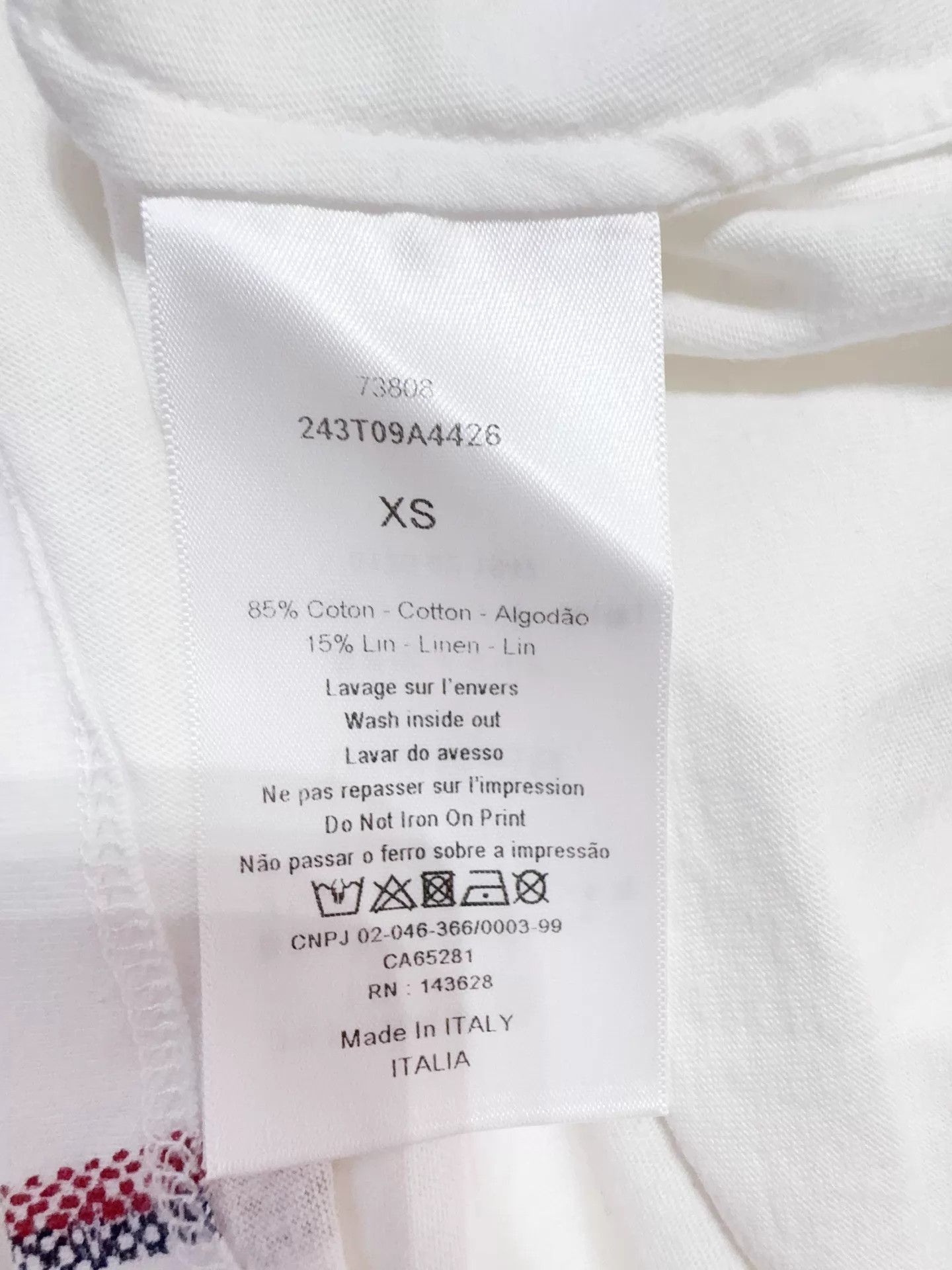 Dior Dior XS New Short Sleeve Tee Logo Size XS / US 0-2 / IT 36-38 - 5 Thumbnail