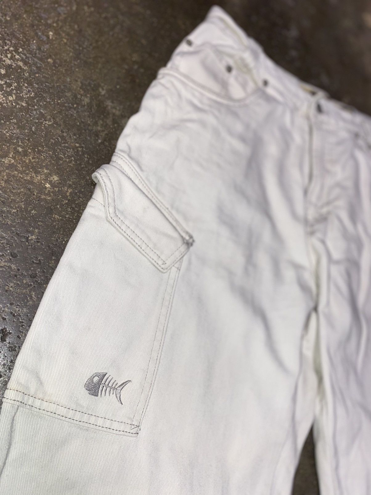 Japanese Brand × Vintage Vintage Fishbone Skate Baggy Wide Leg Cargo Pants y2k Pocket Size US 30 / EU 46 - 5 Thumbnail