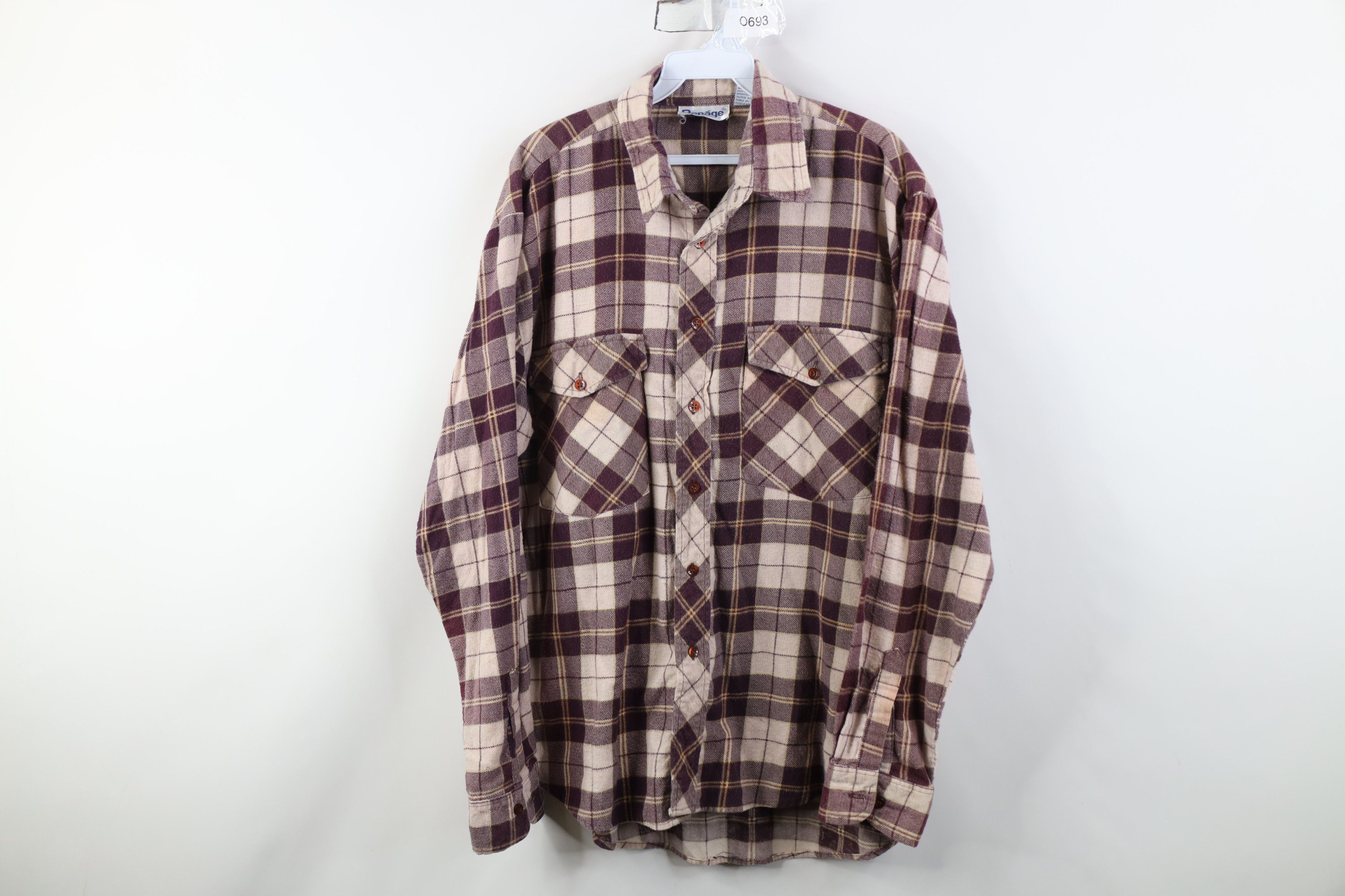 Vintage Vintage 90s Streetwear Flannel Collared Button Shirt Plaid Size US L / EU 52-54 / 3 - 1 Thumbnail