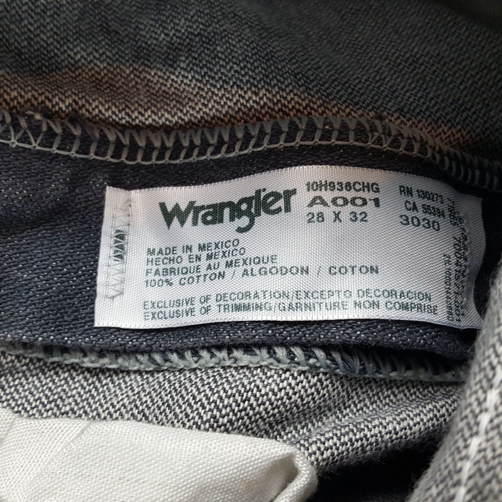 Wrangler VINTAGE Wrangler Cowboy Cut Jeans Men's 28x32 Slim Fit Western Cotton Gray 90s Y2K Retro Workwear Size US 28 / EU 44 - 6 Thumbnail