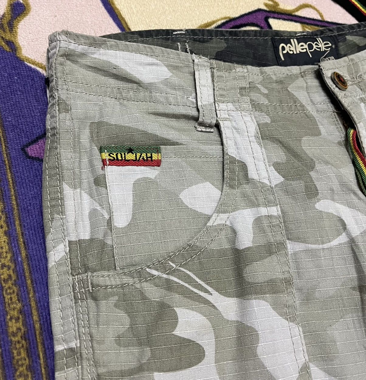 Pelle Pelle PELLE PELLE Soljah Rare Design Camo Cargo Pant Size US 32 / EU 48 - 9 Thumbnail