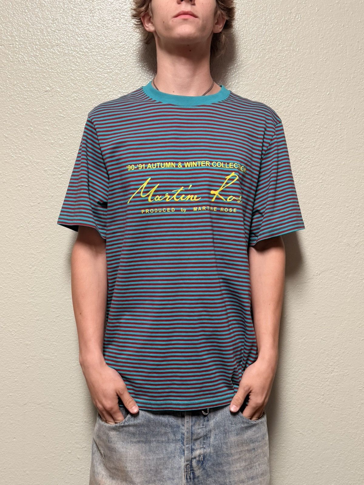 Martine Rose Martin Rose Striped T shirt Size US L / EU 52-54 / 3 - 1 Thumbnail