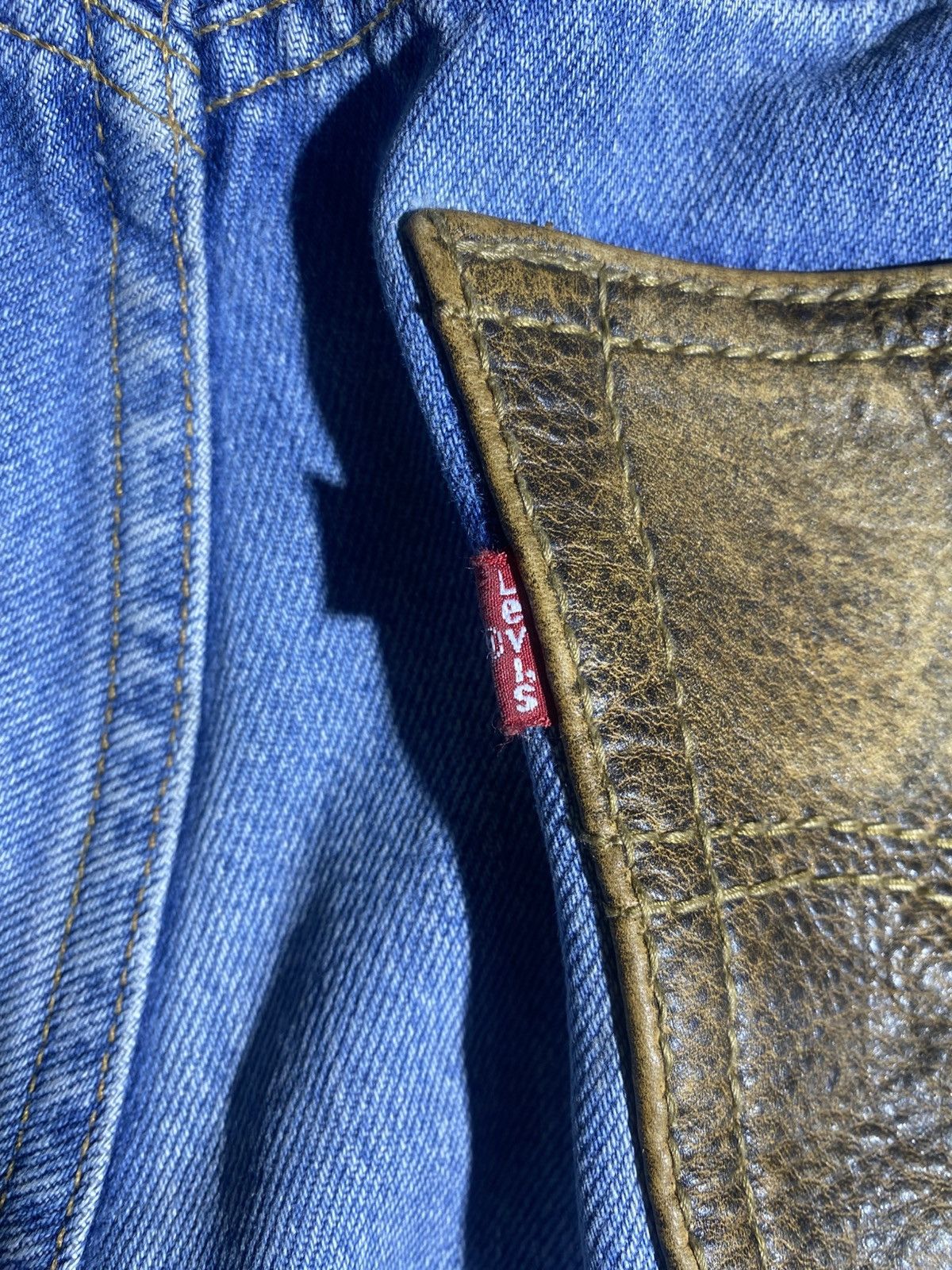 Levi's Vintage Clothing Rare Vintage western reworked levi’s 501 Size US 35 - 9 Thumbnail
