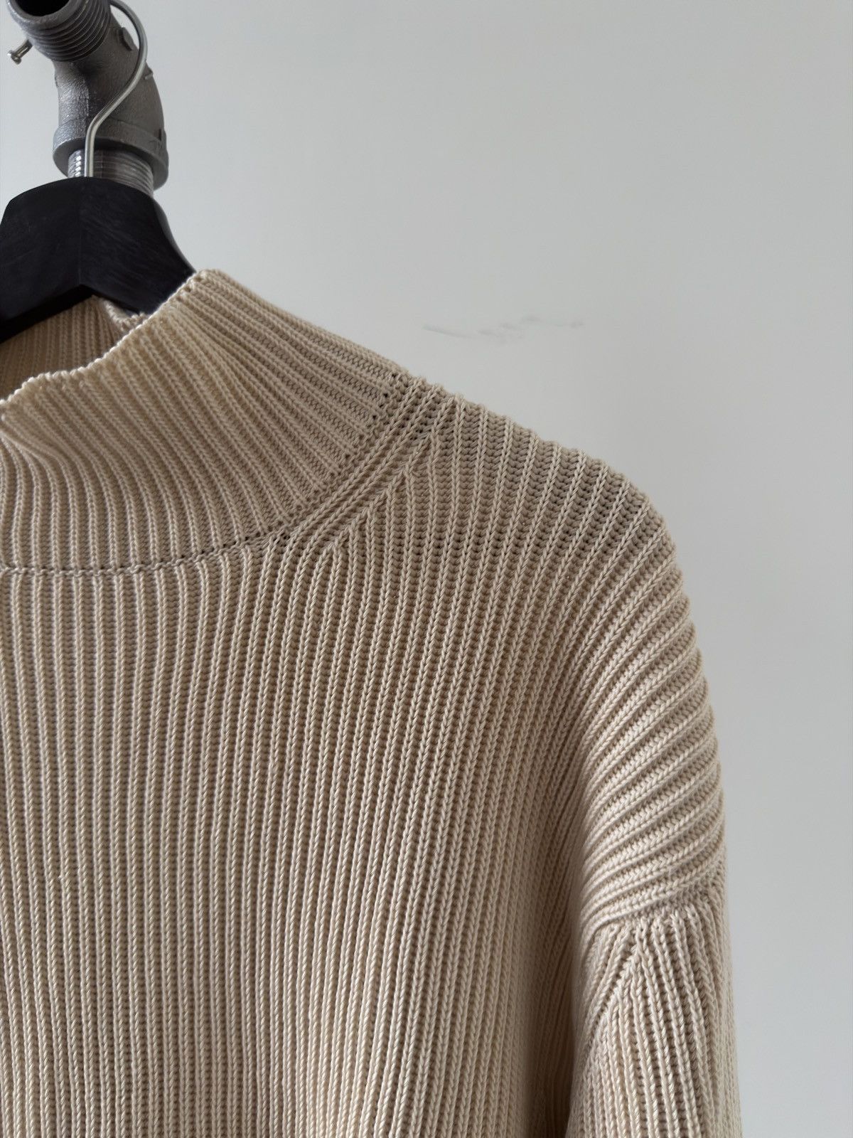Y's for Men Ivory Cotton Turtleneck Size US M / EU 48-50 / 2 - 2 Thumbnail
