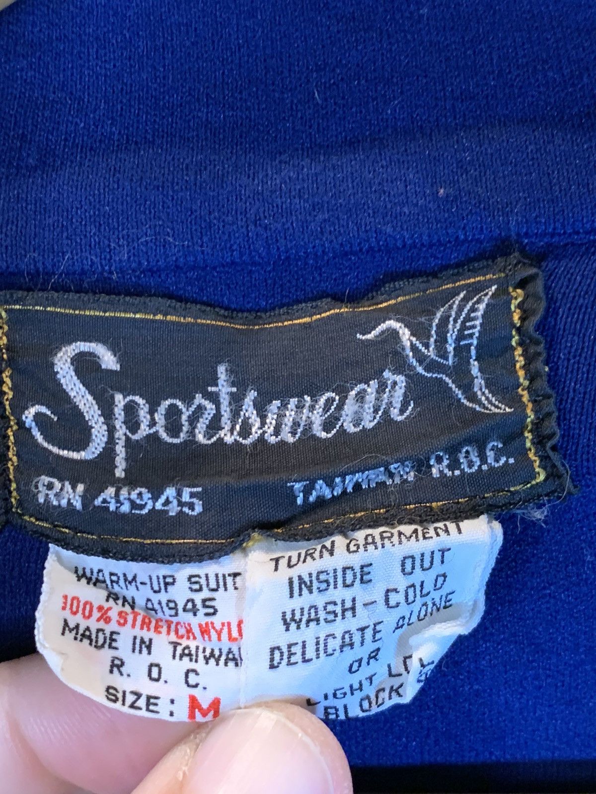 Vintage RARE Vintage 60s/70s Sportswear Striped Warm Up Track Jacket Size US M / EU 48-50 / 2 - 5 Thumbnail