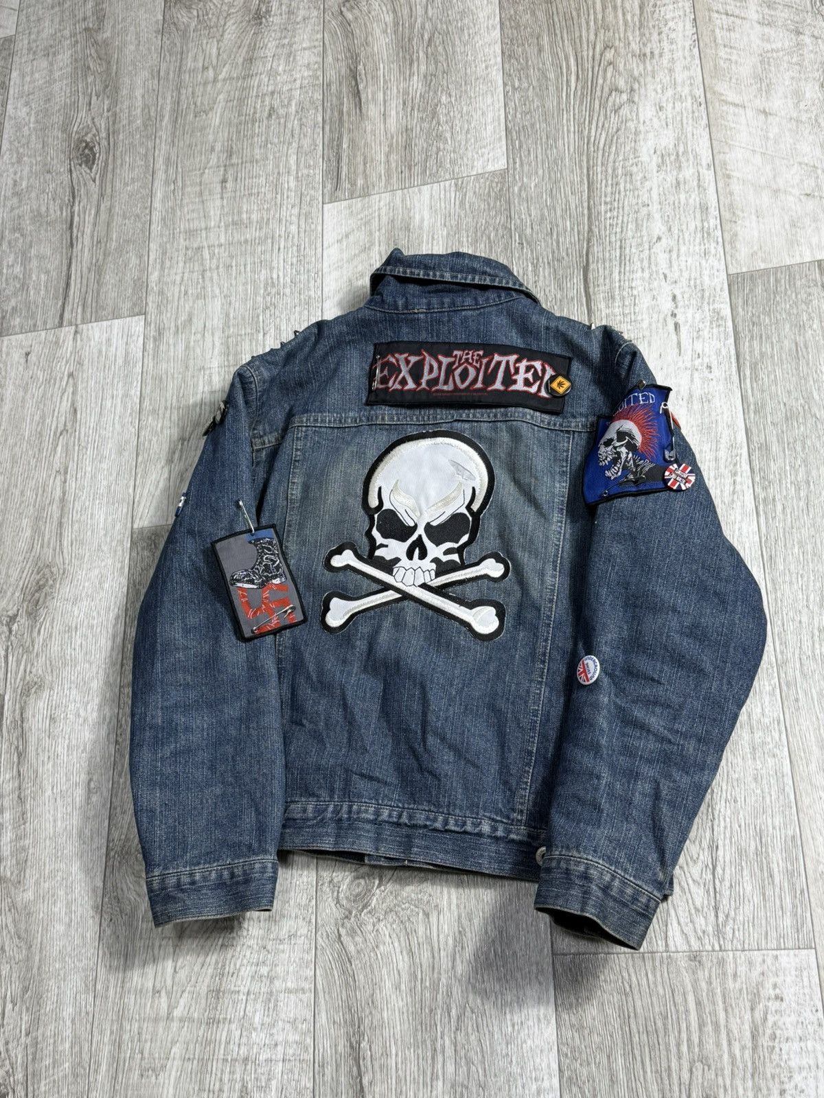 Japanese Brand Custom Denim Jacket with Patches Unique Piece Y2K streetwear Size S / US 4 / IT 40 - 7 Thumbnail