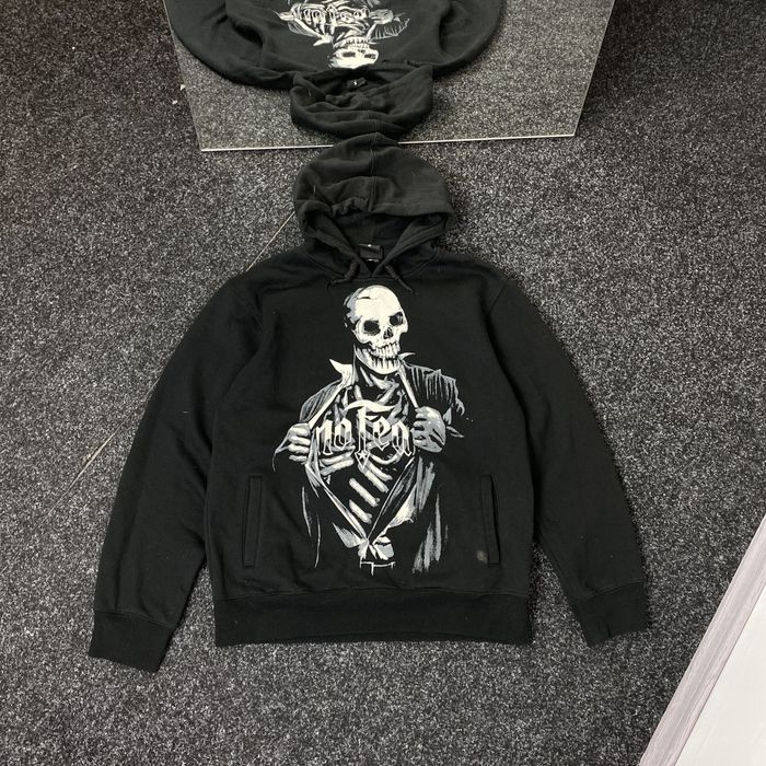 No fear hot sale skull hoodie