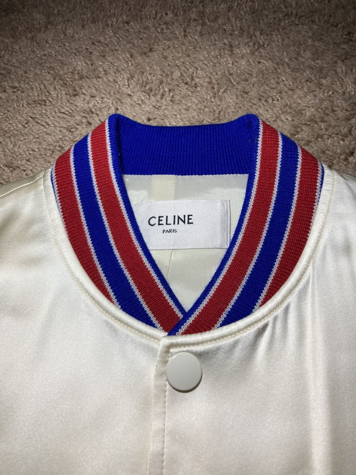 Celine New SS23 Celine Americana Teddy Sequin Bomber 2023 Hedi 46 Size US S / EU 44-46 / 1 - 3 Thumbnail