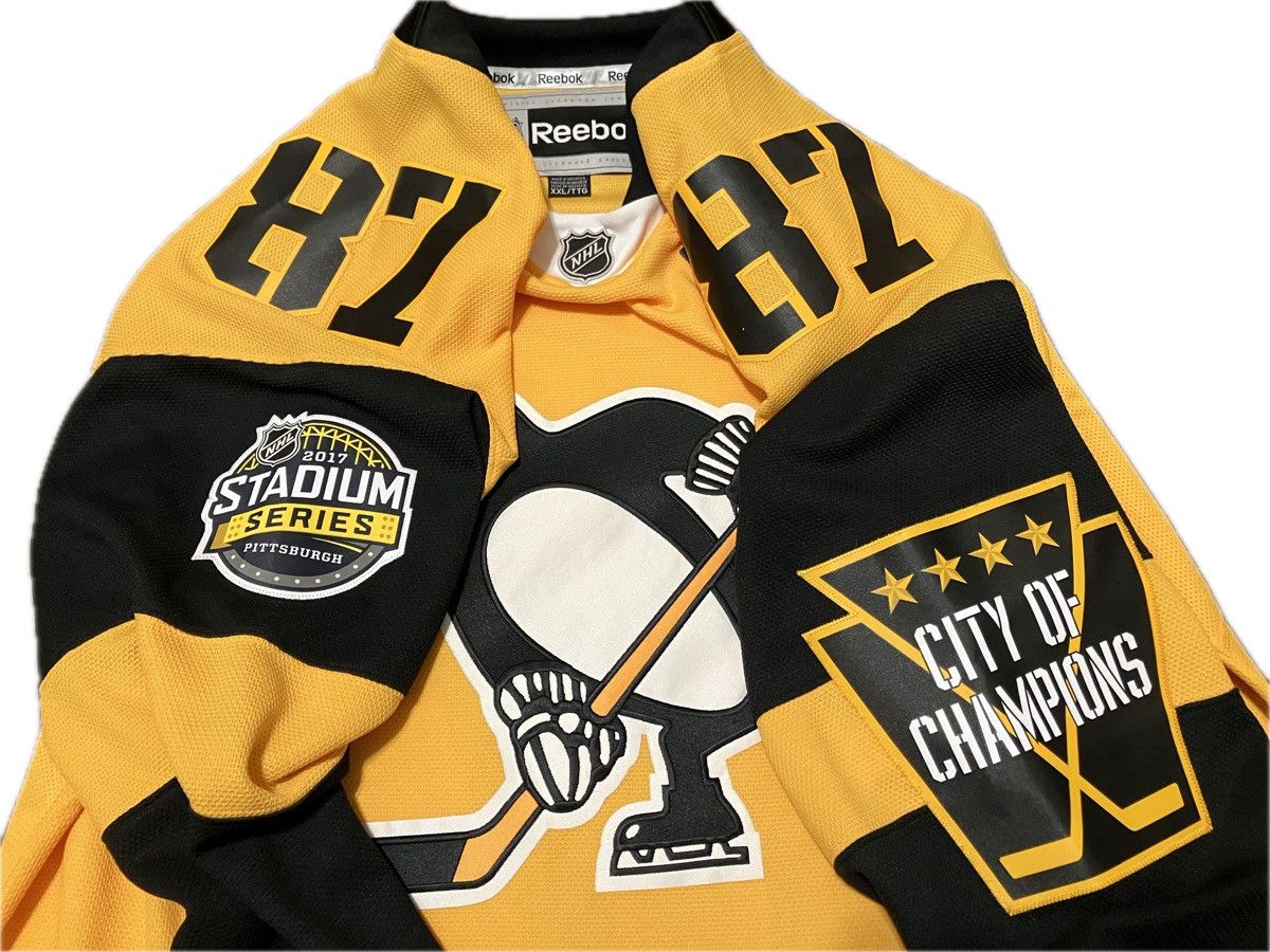 Reebok Pittsburgh Penguins Crosby 2017 SS Reebok NHL Hockey Jersey Size US XXL / EU 58 / 5 - 3 Thumbnail