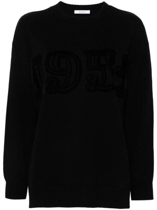 Max Mara MAX MARA Women Sweater 21366242600 041 Black Size L / US 10 / IT 46 - 1 Thumbnail