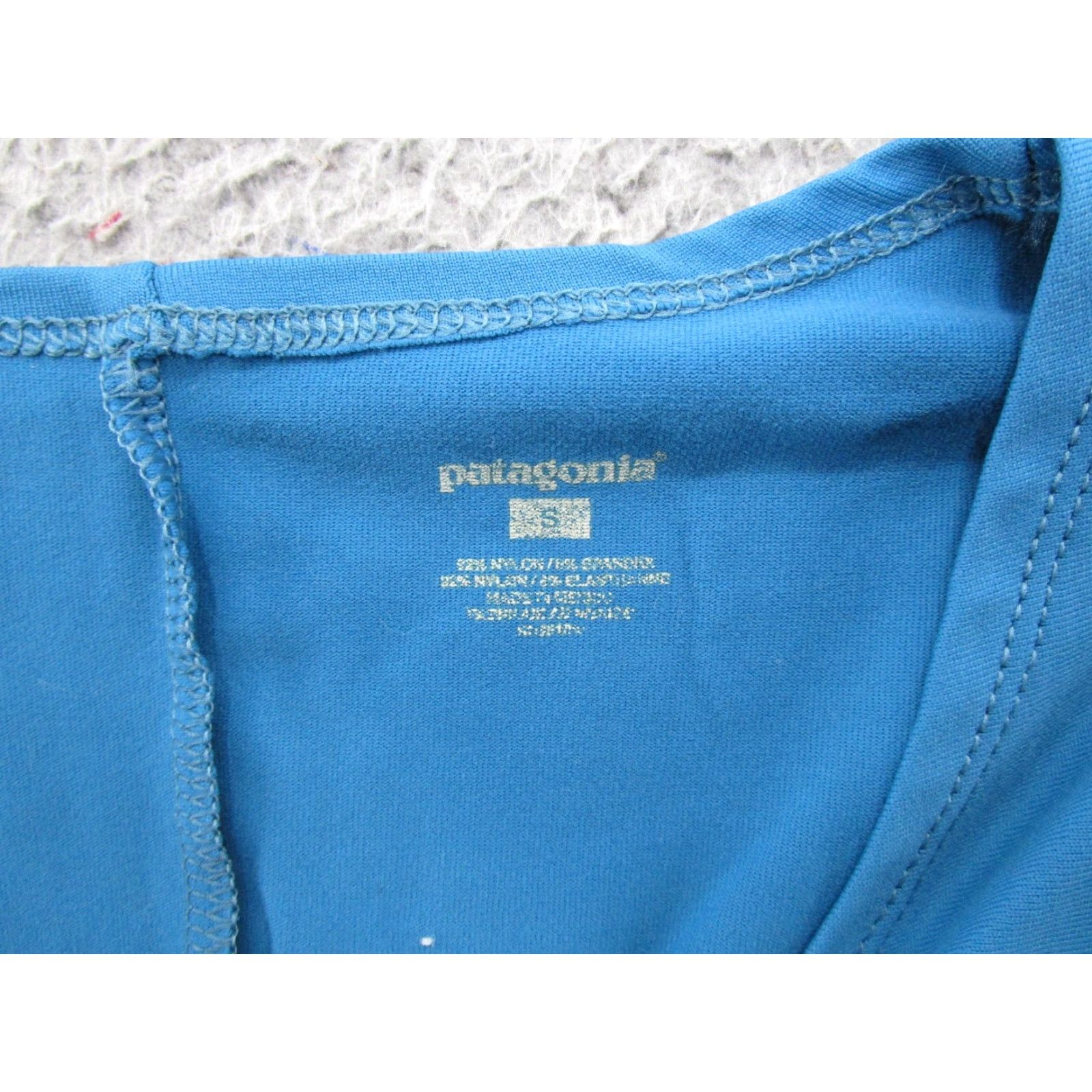 Patagonia Patagonia Dress Women's Long A-Line Sleeveless Blue Nylon Spandex Beach Stretch V-Neck S Twist Front Casual Beachwear Size S / US 4 / IT 40 - 3 Thumbnail