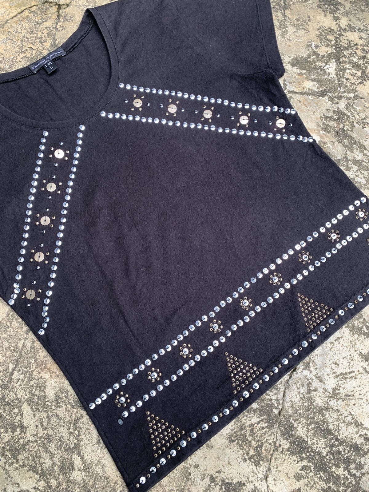 Japanese Brand Qubha'Qubha'Qubha'Qubha Italy Traditional Pattern Beady Top Size L / US 10 / IT 46 - 3 Thumbnail