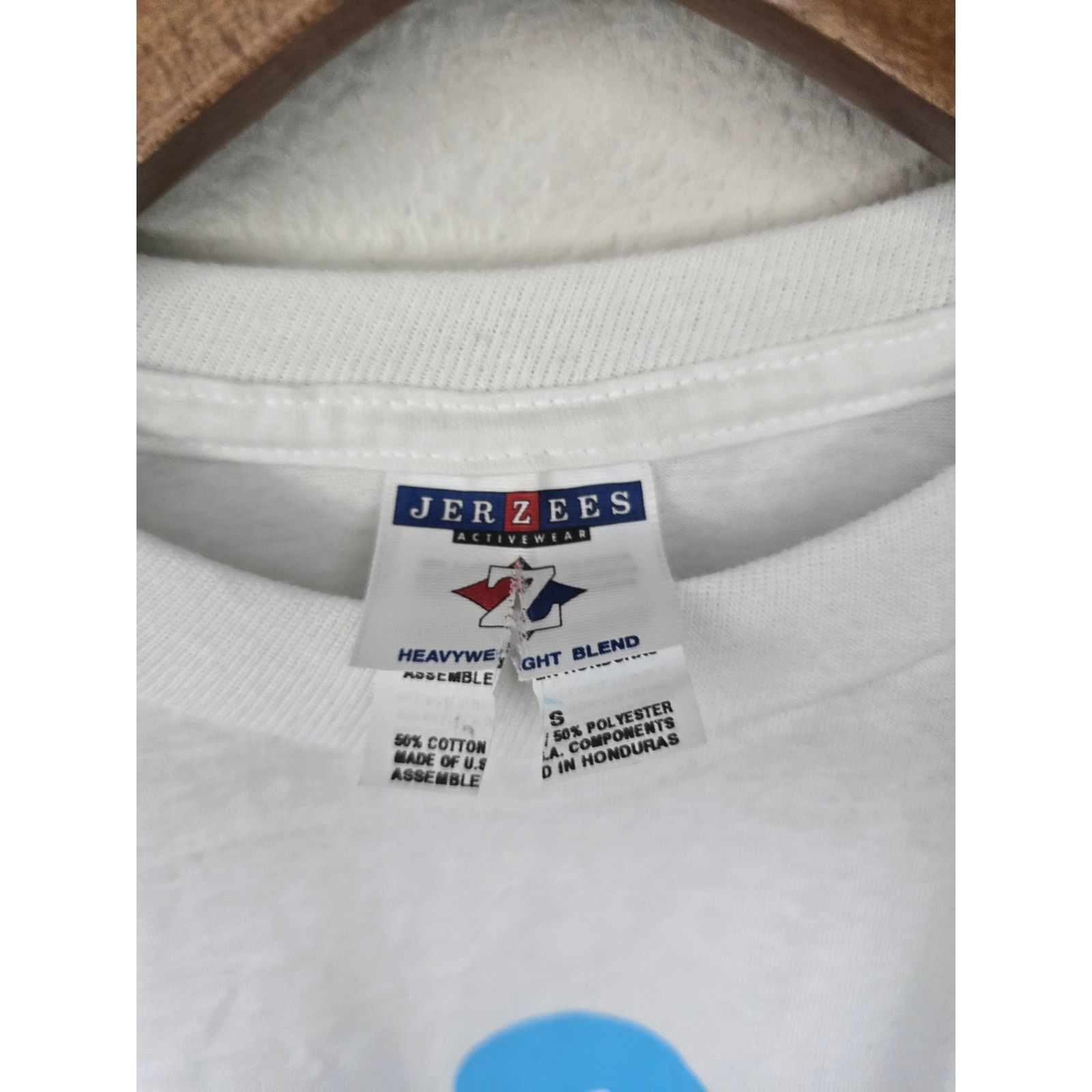Jerzees × Vintage Vintage Test Print Shirt Experimental Graphic S White Tee Size US S / EU 44-46 / 1 - 5 Thumbnail