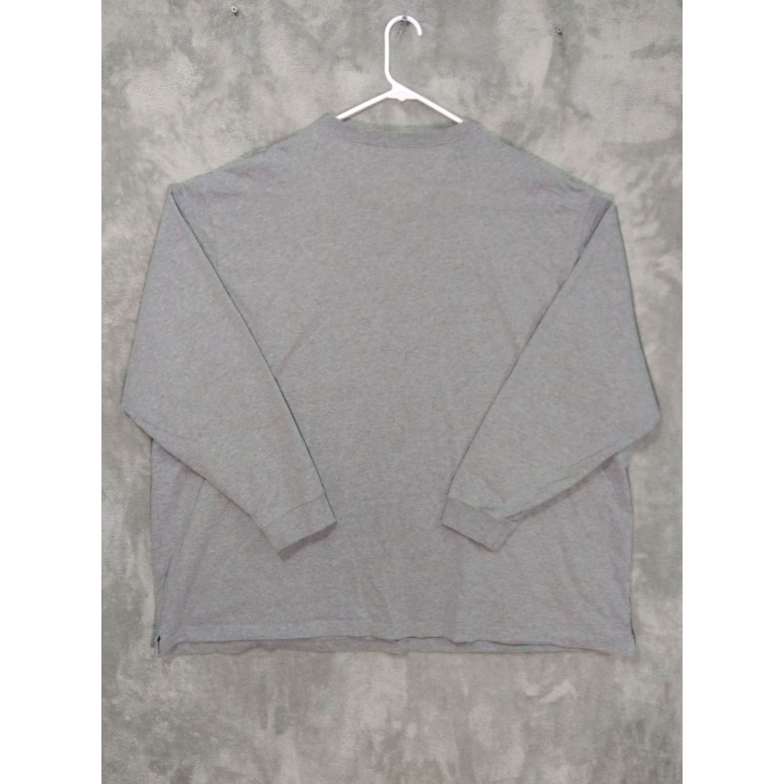 Duluth Trading Company Duluth Trading Shirt Mens 4XL Gray Long Sleeve Crew Relaxed Fit Longtail Tee Size US XXL / EU 58 / 5 - 2 Thumbnail