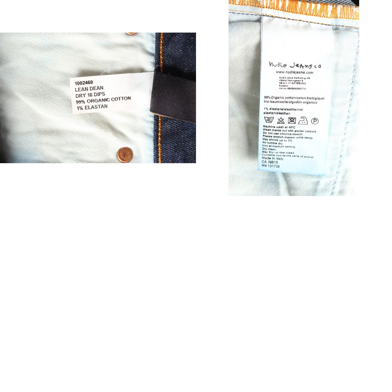 Nudie Jeans NUDIE JEANS Lean Dean Dry 16 Dips Slim Taper Jeans Men Size W32 L34 DZ6705 Denim Blue Regular 32/34 Size US 32 / EU 48 - 8 Thumbnail