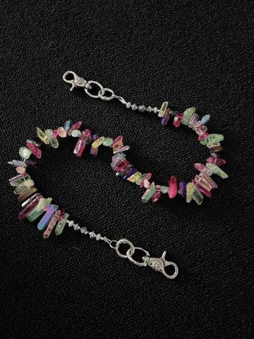 Jewelry Colored Ore Wallet Chain, Y2K Pants Chain Size ONE SIZE - 6 Thumbnail