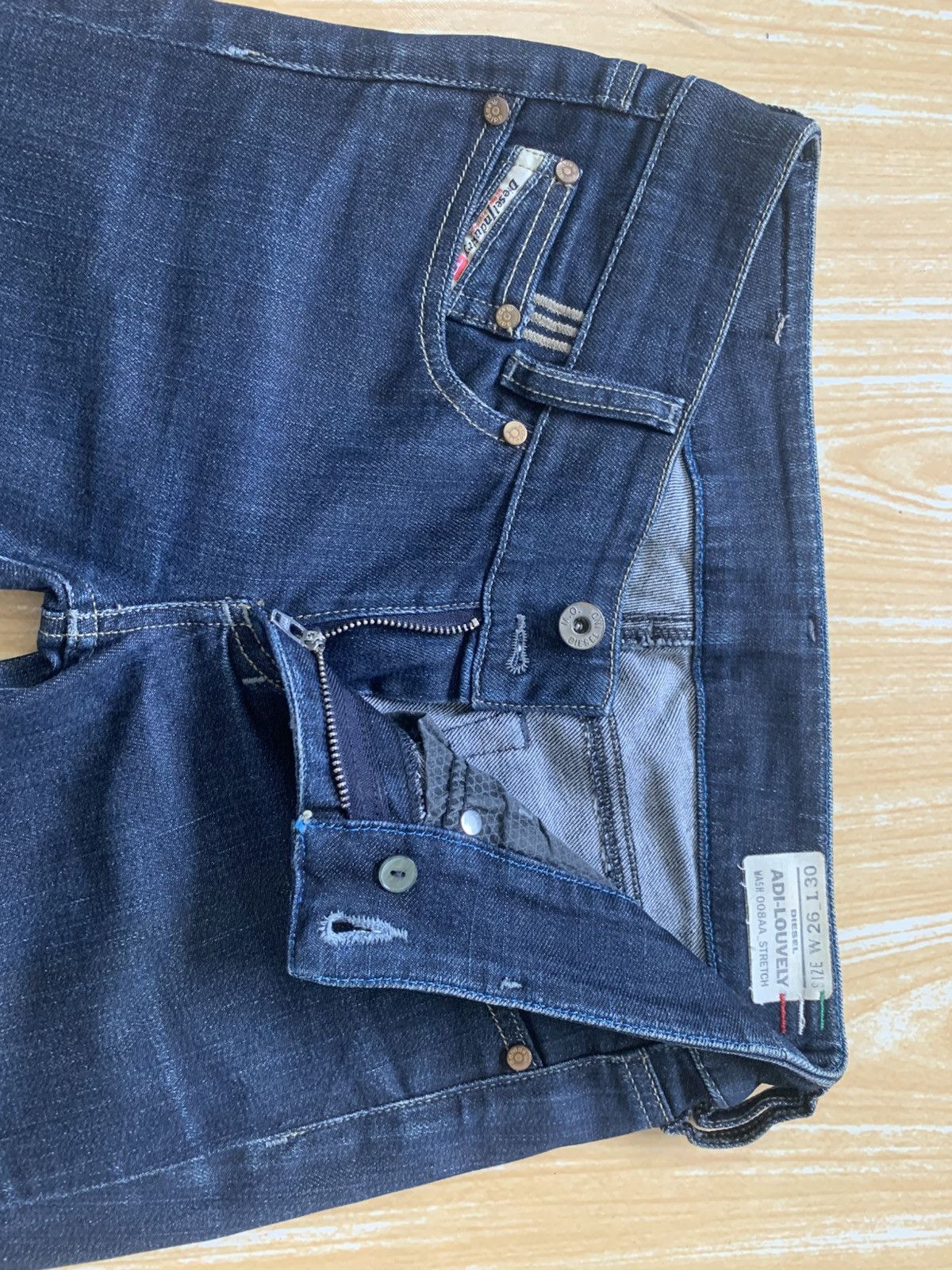 Adidas × Diesel Rare Diesel x Adidas ADI-LOUVELY Stretch Flare Jeans Pants Size US 27 - 15 Thumbnail