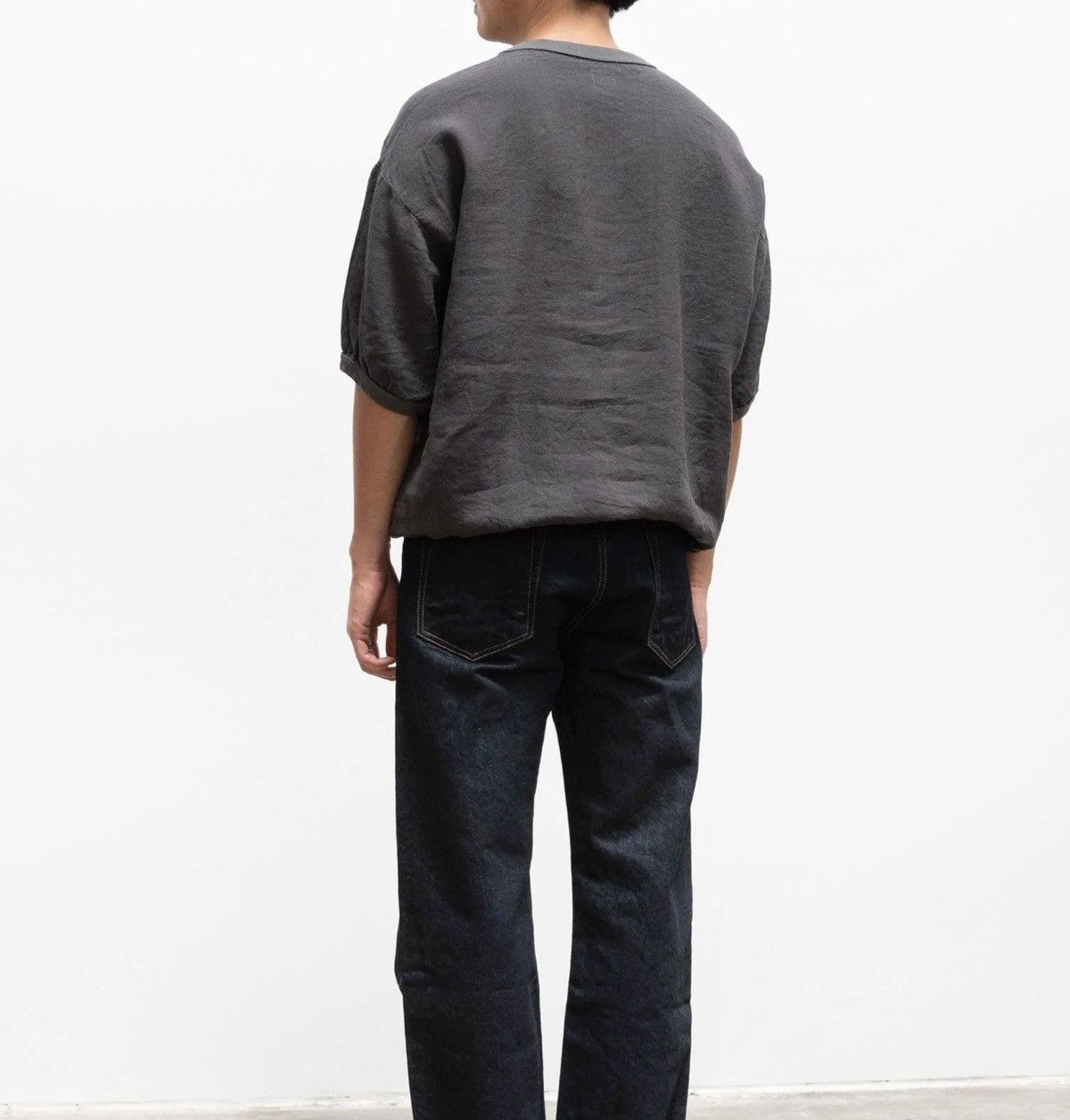 Other Maillot Linen Big Sweatshirt Tee - Smoke Gray Japan Size US M / EU 48-50 / 2 - 4 Thumbnail