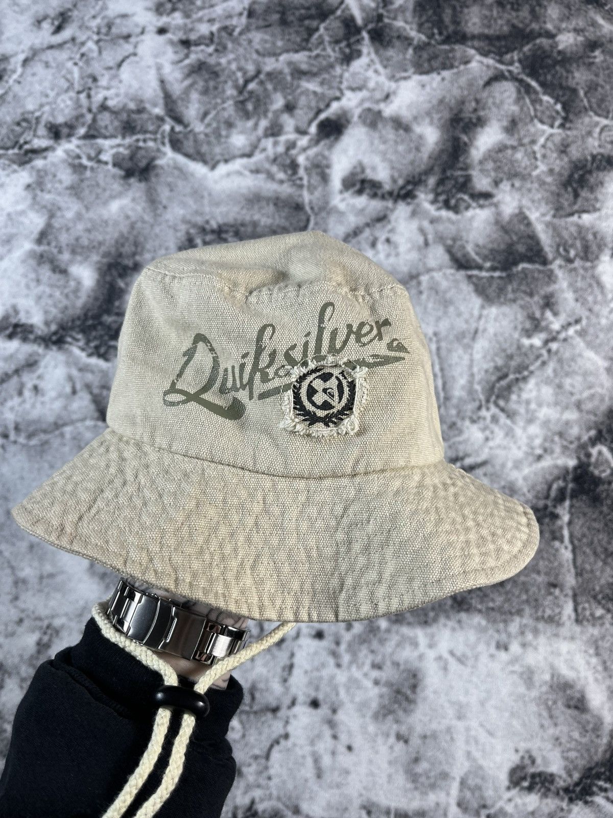 Quiksilver Vintage Quiksilver Bucket Hat Beige Surf Y2K Cotton Size ONE SIZE - 2 Thumbnail