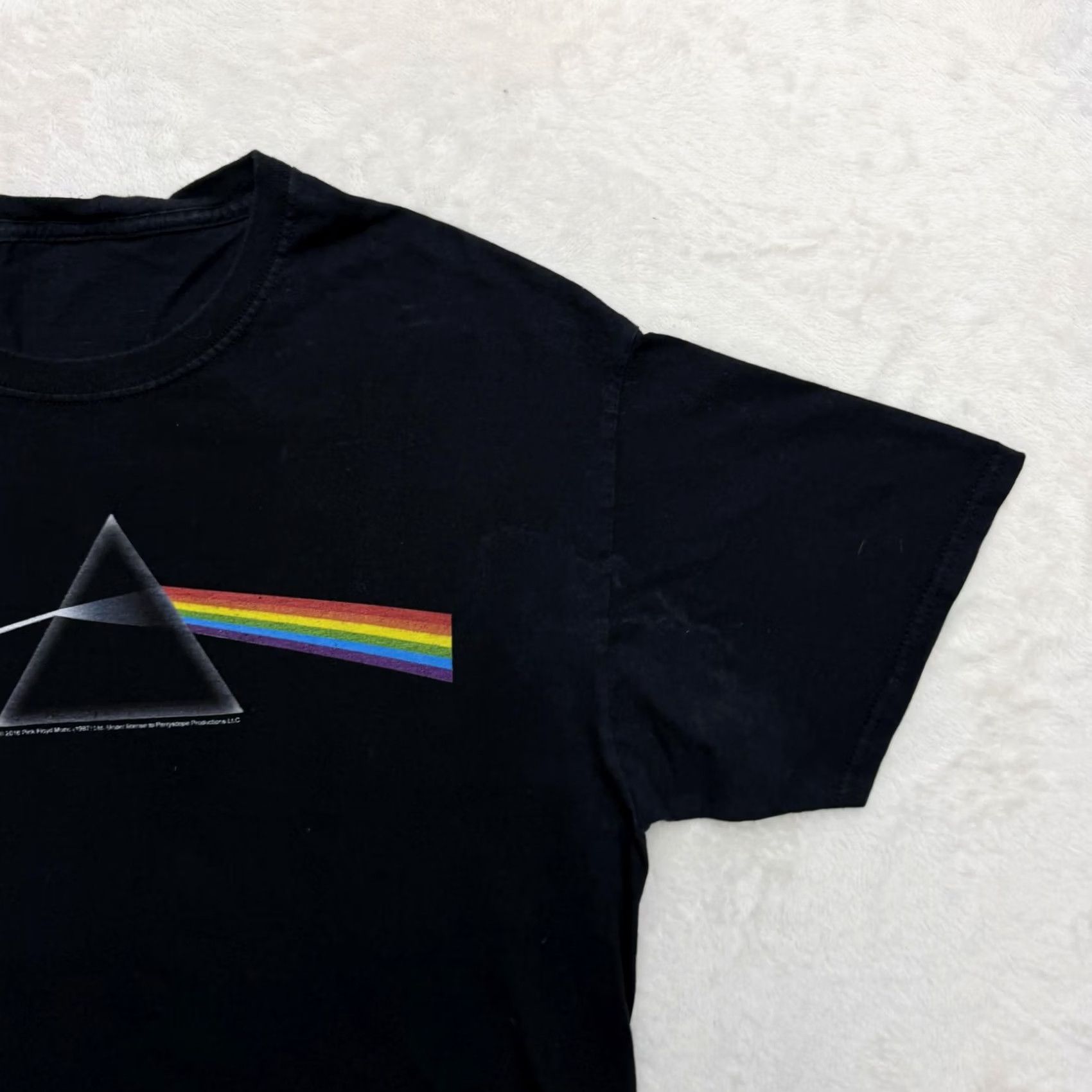 Vintage VINTAGE Pink Floyd Dark Side Of The Moon Shirt Mens Large Black Prism Graphic Band Tee Size US L / EU 52-54 / 3 - 4 Thumbnail