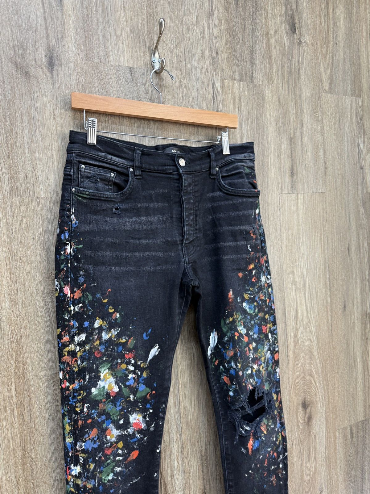 Amiri Amiri Paint Splatter Jeans Size US 34 / EU 50 - 3 Thumbnail