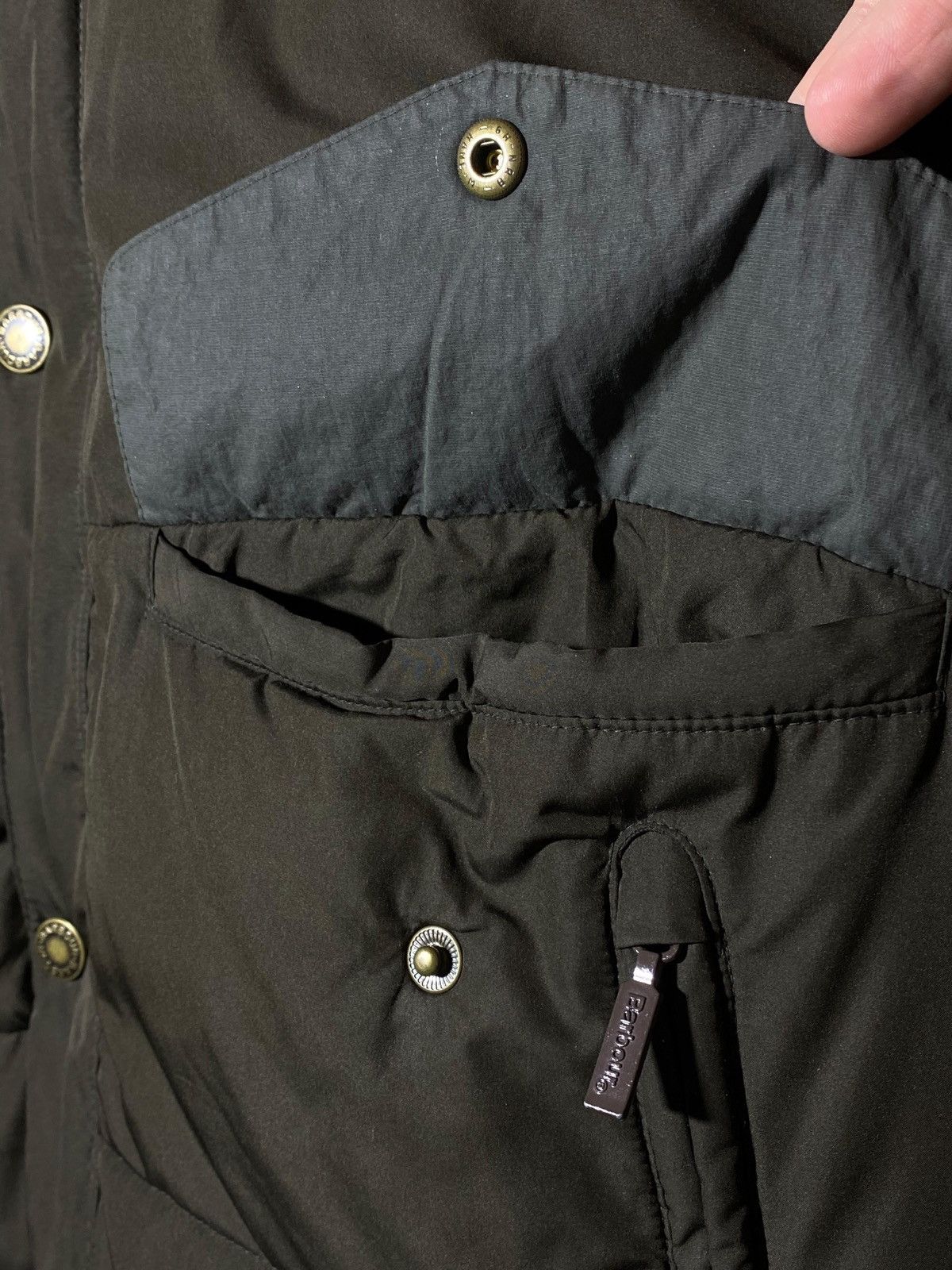 Barbour 🔥 BARBOUR CROMER PUFFER JACKET MILITARY GREEN FIBREDOWN Size US M / EU 48-50 / 2 - 10 Thumbnail