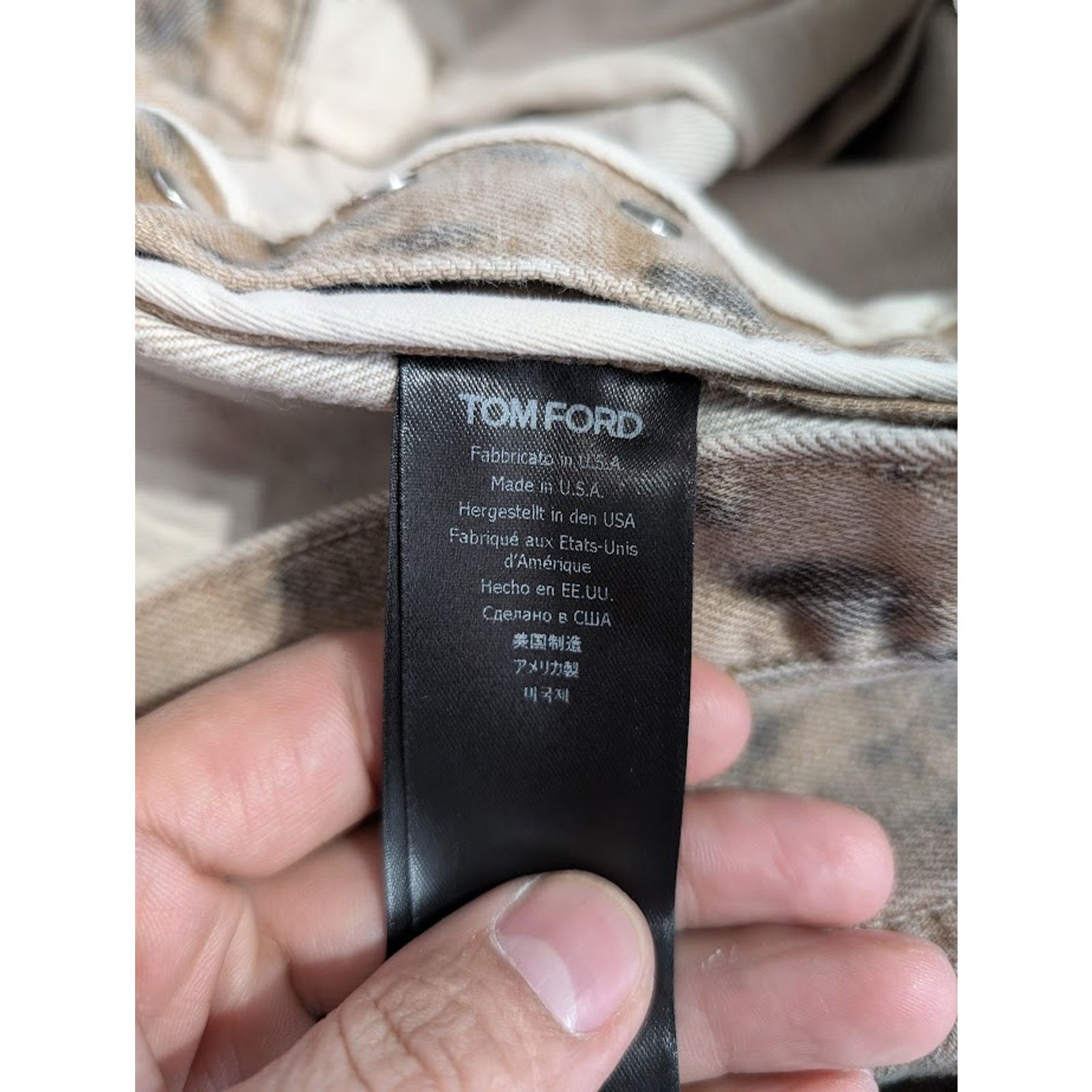 o1rshd1 Denim Pant in Aged Leopard 34