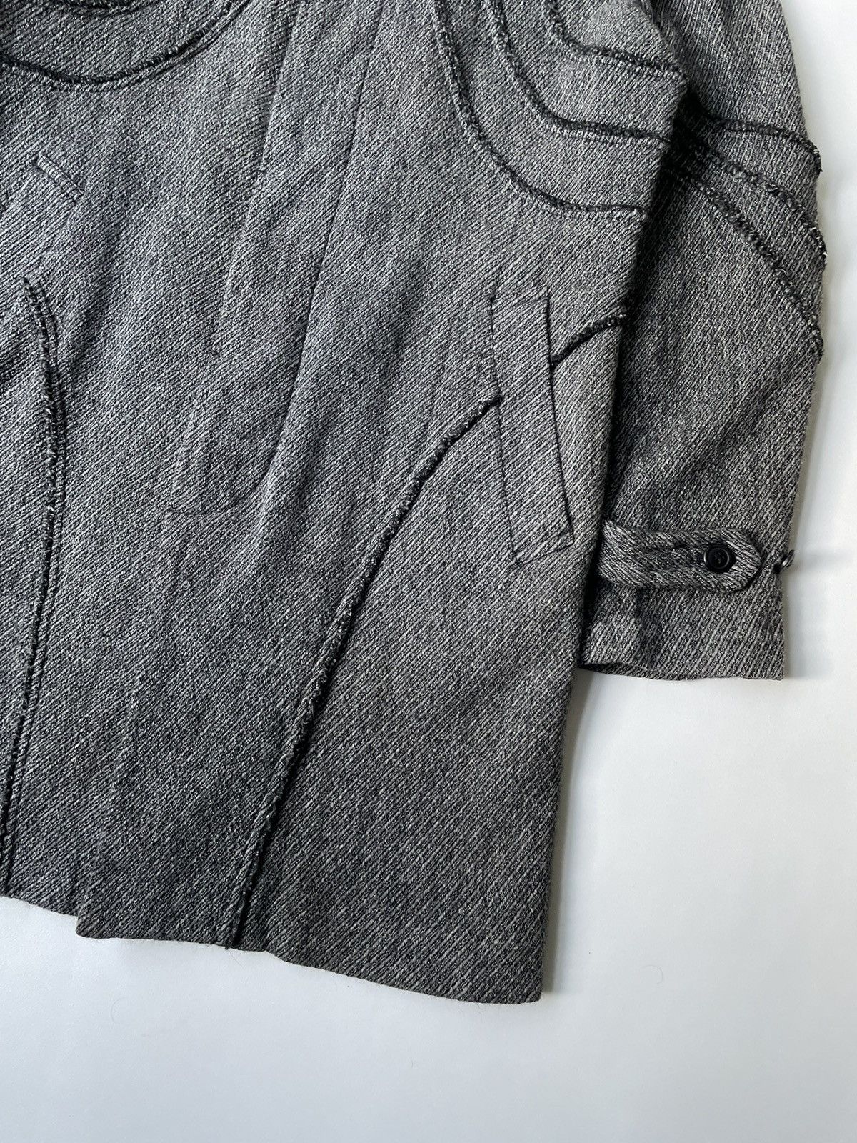 Comme des Garcons A/W 03 Panelled Raw Seam Overcoat Size US L / EU 52-54 / 3 - 9 Thumbnail