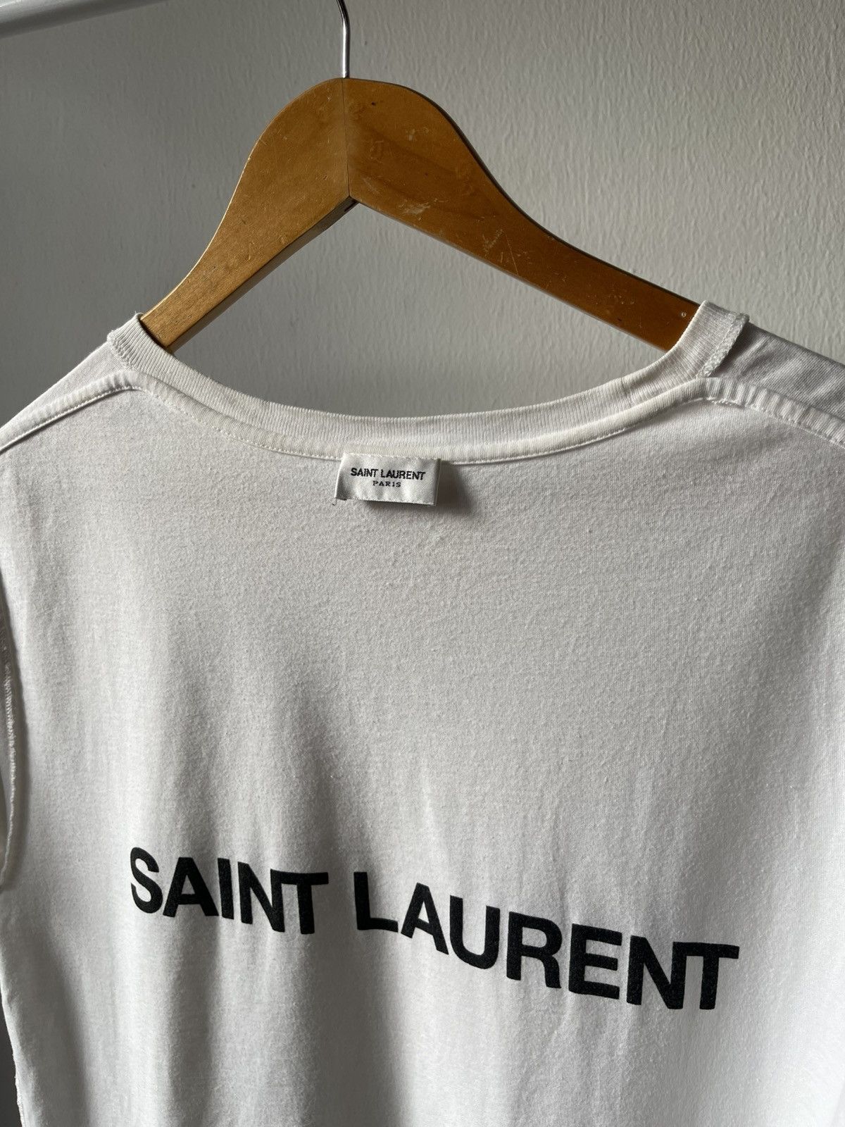 Saint Laurent Paris 2021 Saint Laurent Paris Reverse Tee Size US S / EU 44-46 / 1 - 7 Thumbnail