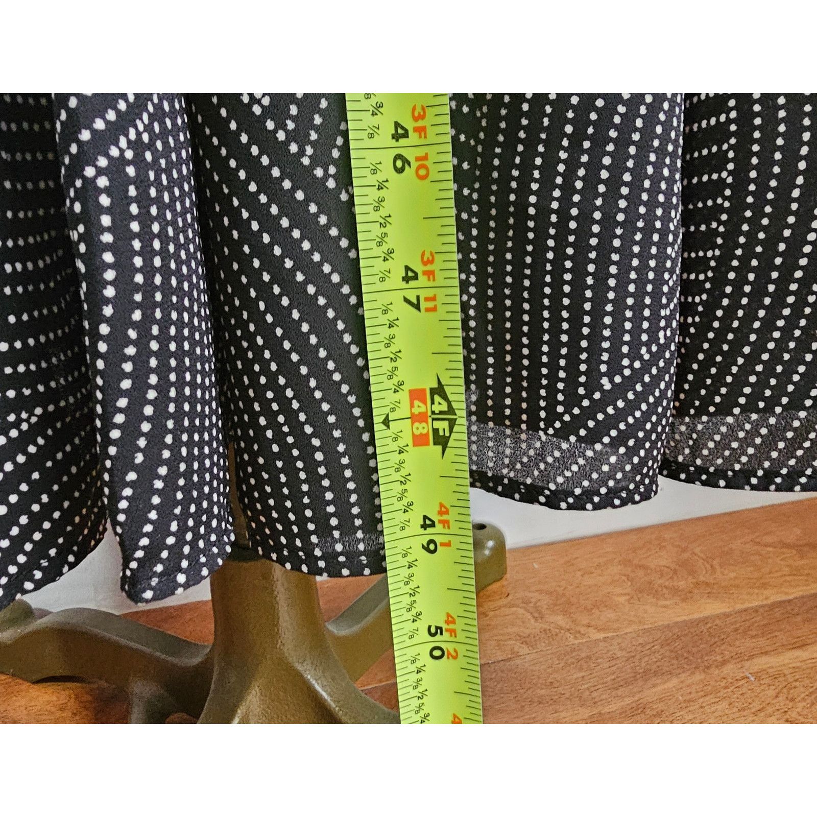 Madewell EUC Madewell Women's Black Tie Waist Midi Dress in Dot M Size M / US 6-8 / IT 42-44 - 9 Thumbnail