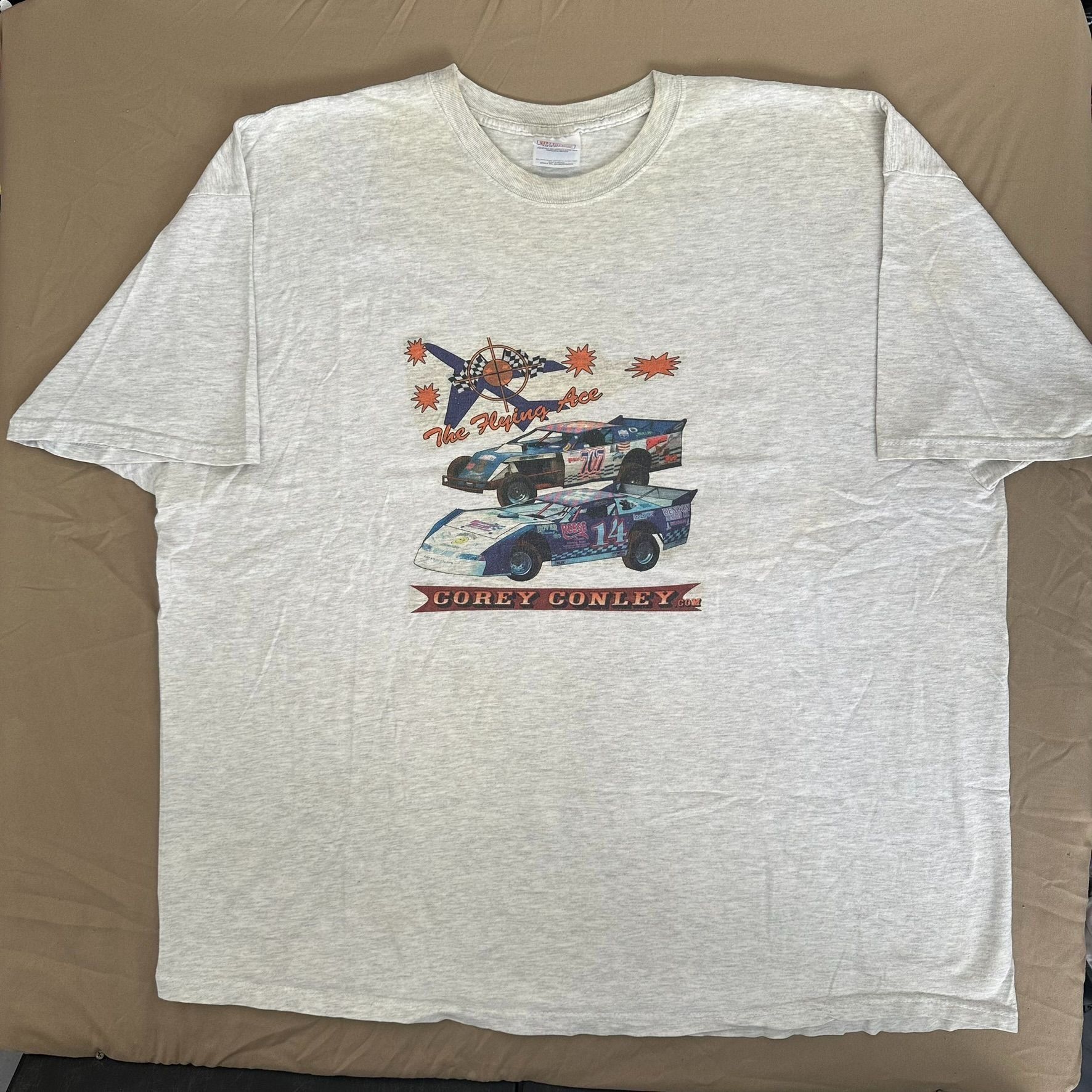 Hanes Vintage 90s Dirt Track Racing T-Shirt Off Road Rally Cars Gr Size US XXL / EU 58 / 5 - 1 Thumbnail